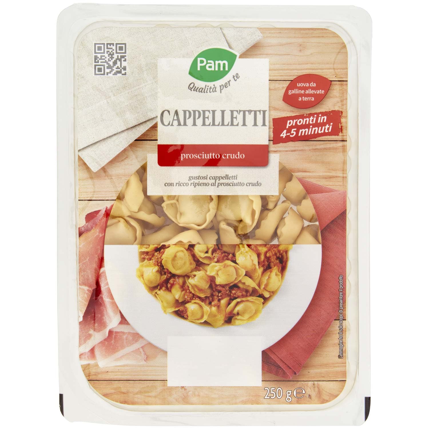 PAM Qualità per te Cappelletti prosciutto crudo 250 g – immagine 3