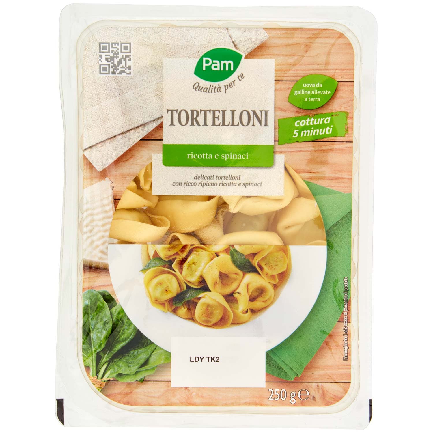PAM Qualità per te Tortelloni ricotta e spinaci 250 g – immagine 3
