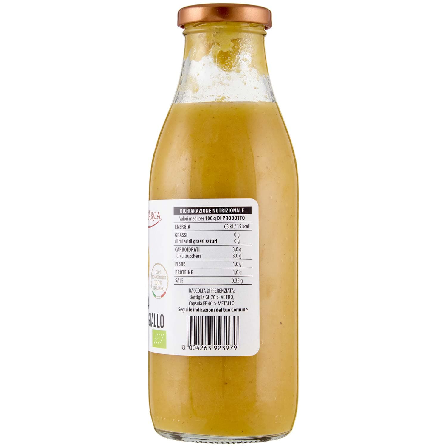 TESORI DELL'ARCA Passata di Pomodoro Giallo Biologica 500 g – immagine 6