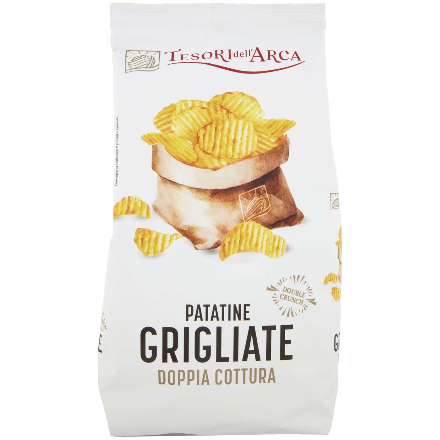 TESORI DELL'ARCA Patatine Grigliate Doppia Cottura 130 g – immagine 3