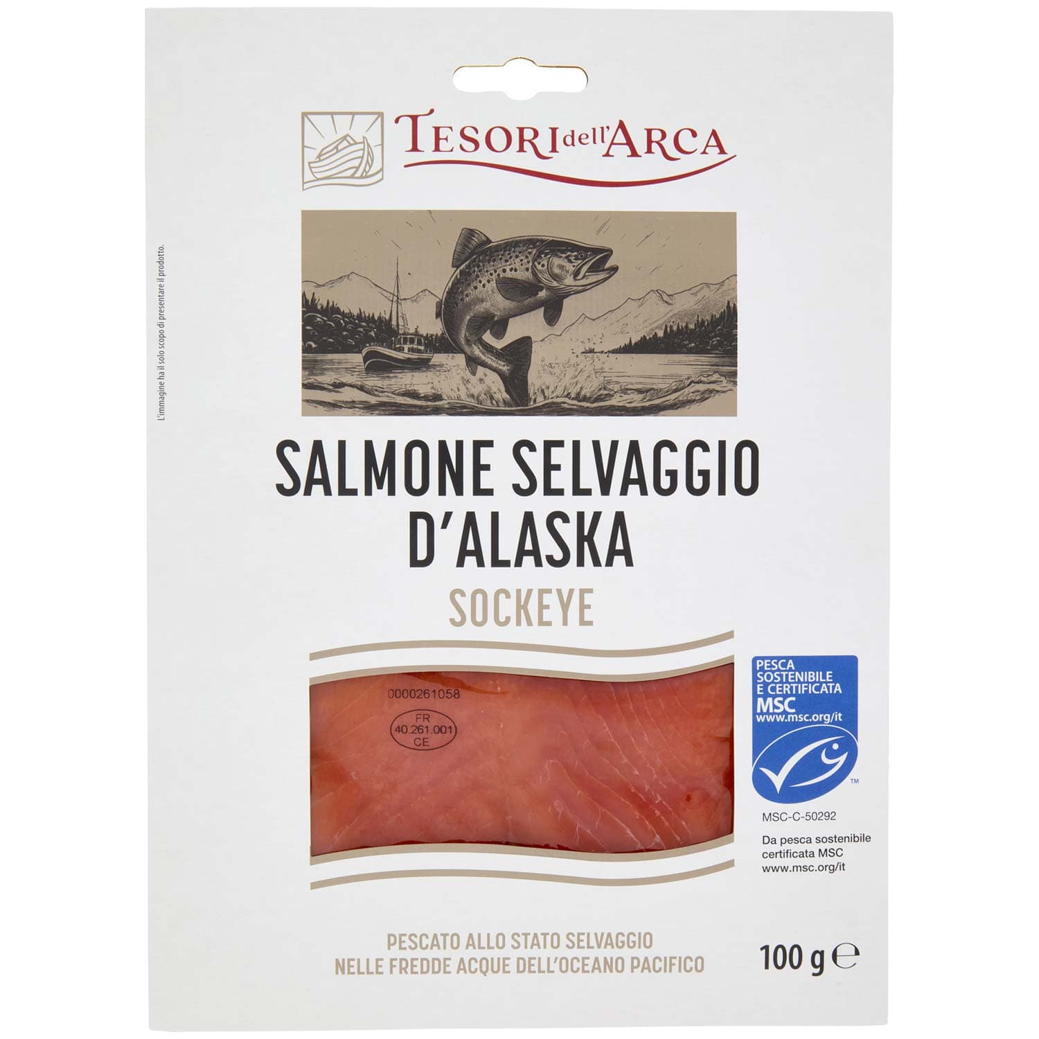 TESORI DELL'ARCA Salmone Selvaggio d'Alaska Sockeye 100 g – immagine 3