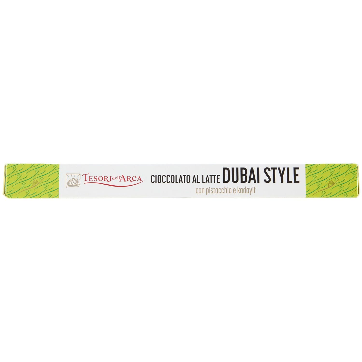 TESORI DELL'ARCA Cioccolato al Latte Dubai Style con pistacchio e kadayif 145 g – immagine 8