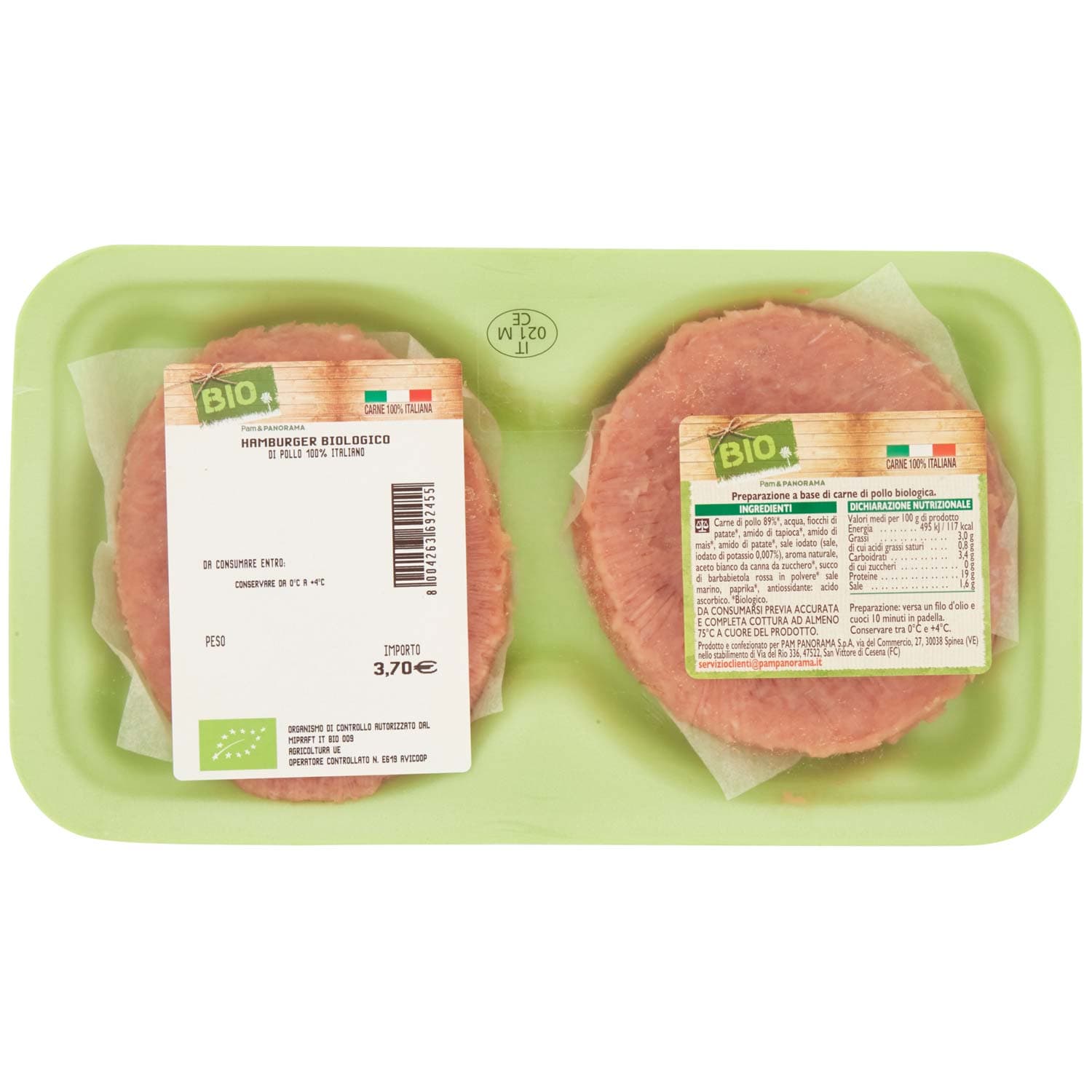 BIO Hamburger Biologico 0,204 kg – immagine 3