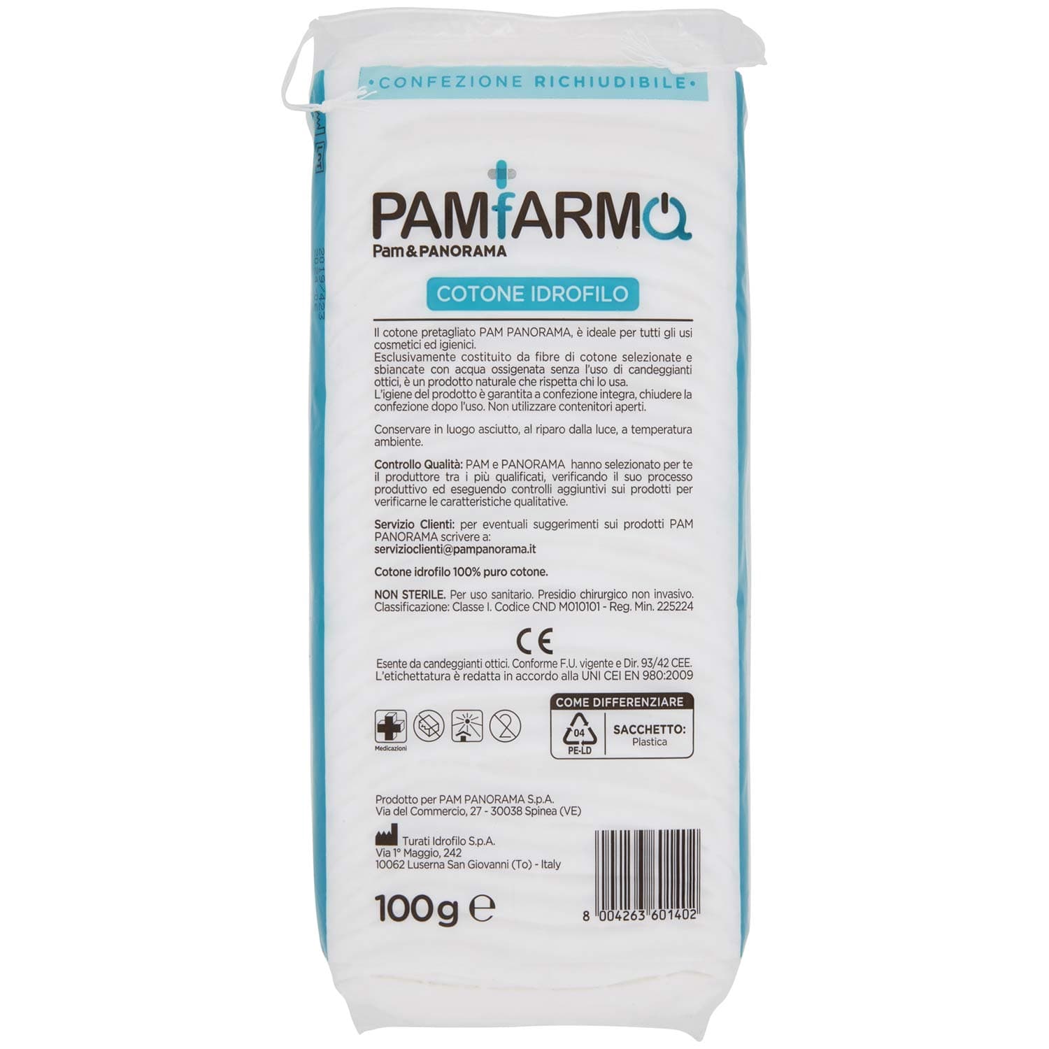 PAMFARMA Cotone Idrofilo Pretagliato 100 g – immagine 5