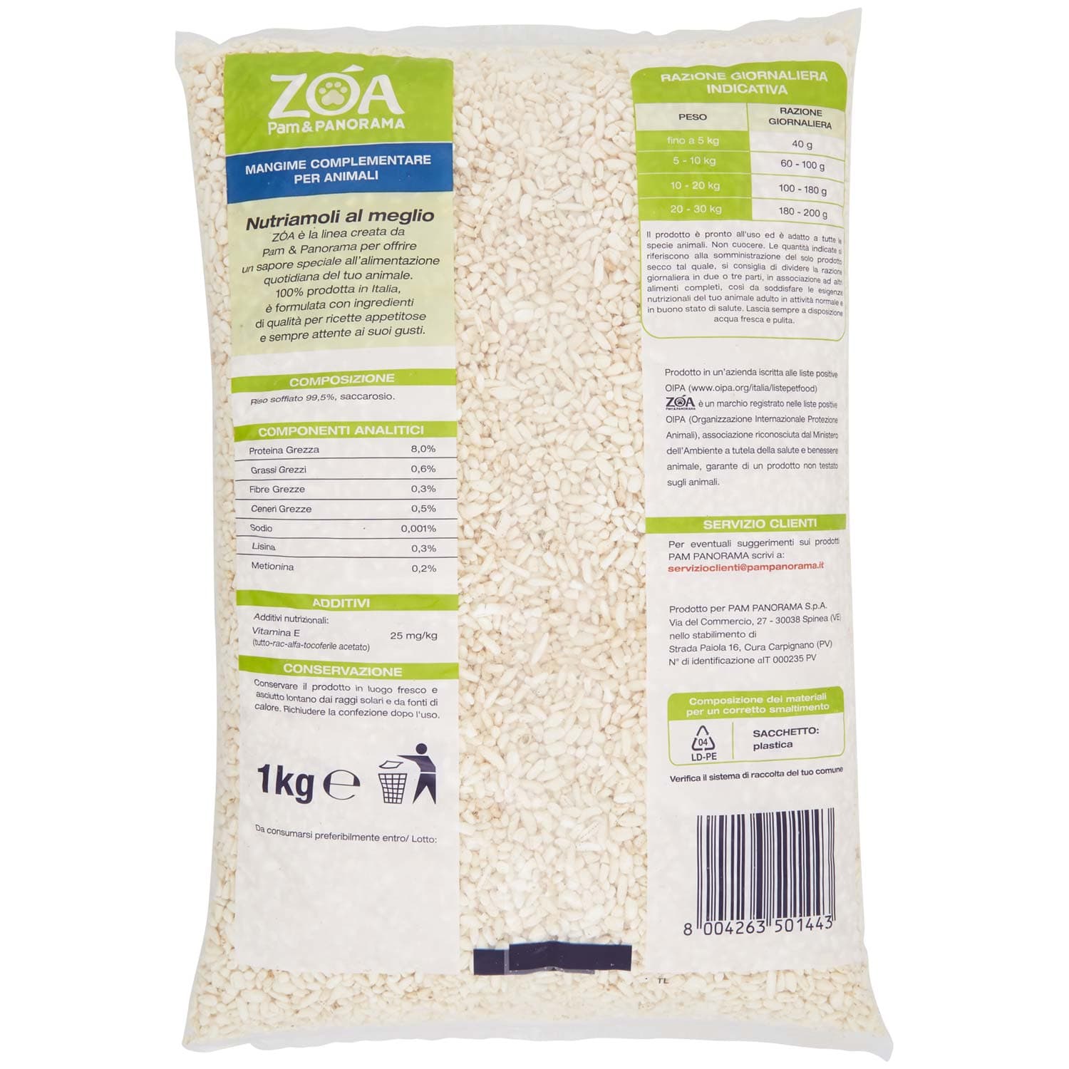 ZOA Riso Soffiato Vitaminizzato 1 kg – immagine 5
