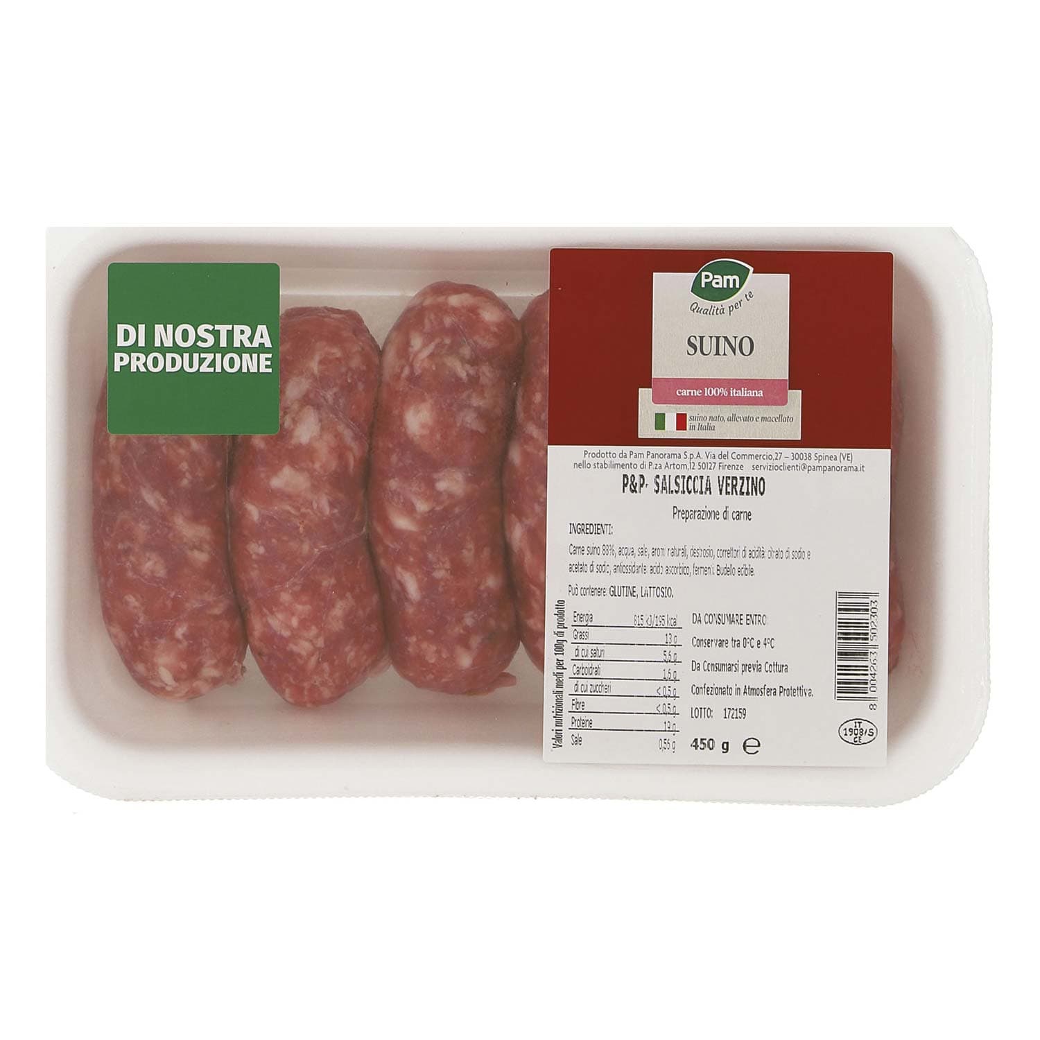 P&p - salsiccia verzino di suino 450 g – immagine 3
