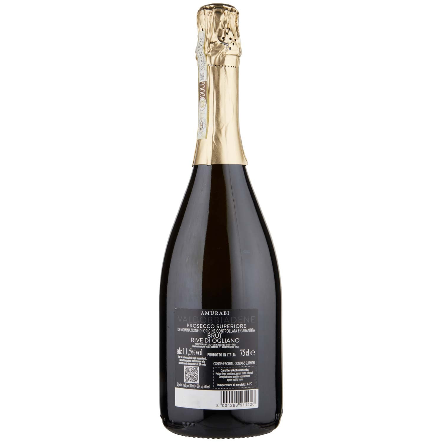 Amurabi Valdobbiadene Prosecco Superiore DOCG Brut Rive di Ogliano 75 cl – immagine 5