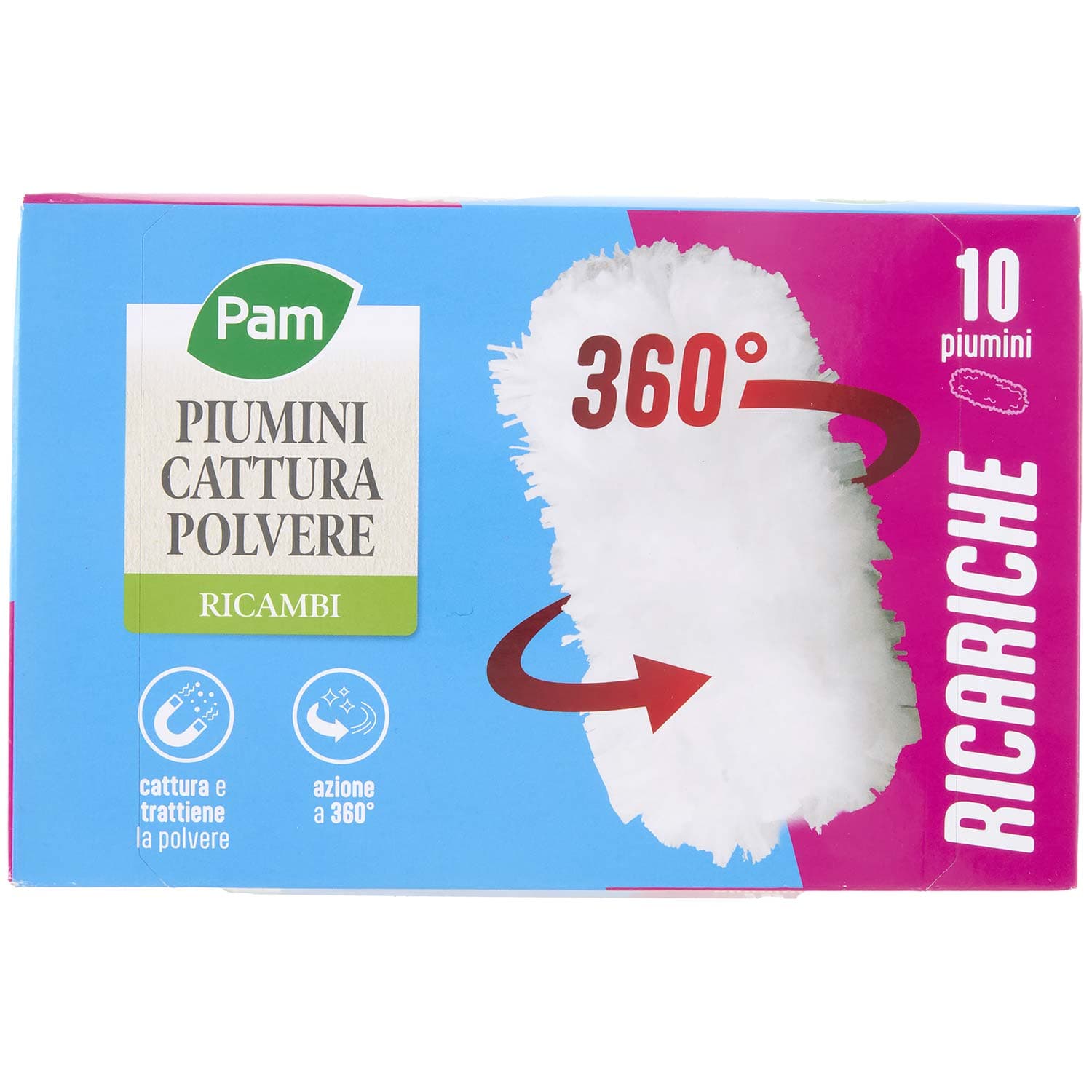 PAM Piumini Cattura Polvere Ricambi 360° 10 pz – immagine 3