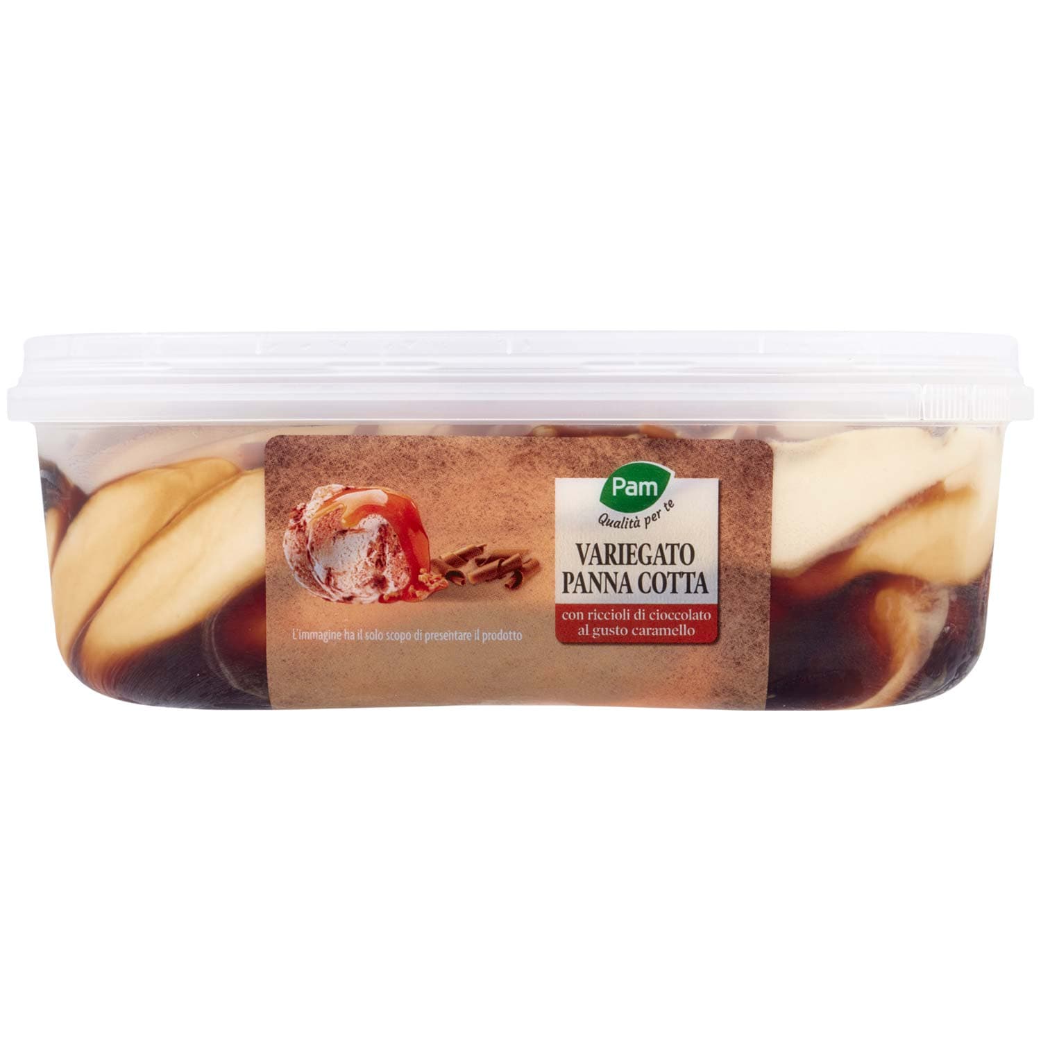 PAM Qualità per te Variegato Panna Cotta con riccioli di cioccolato al gusto caramello 500 g – immagine 7