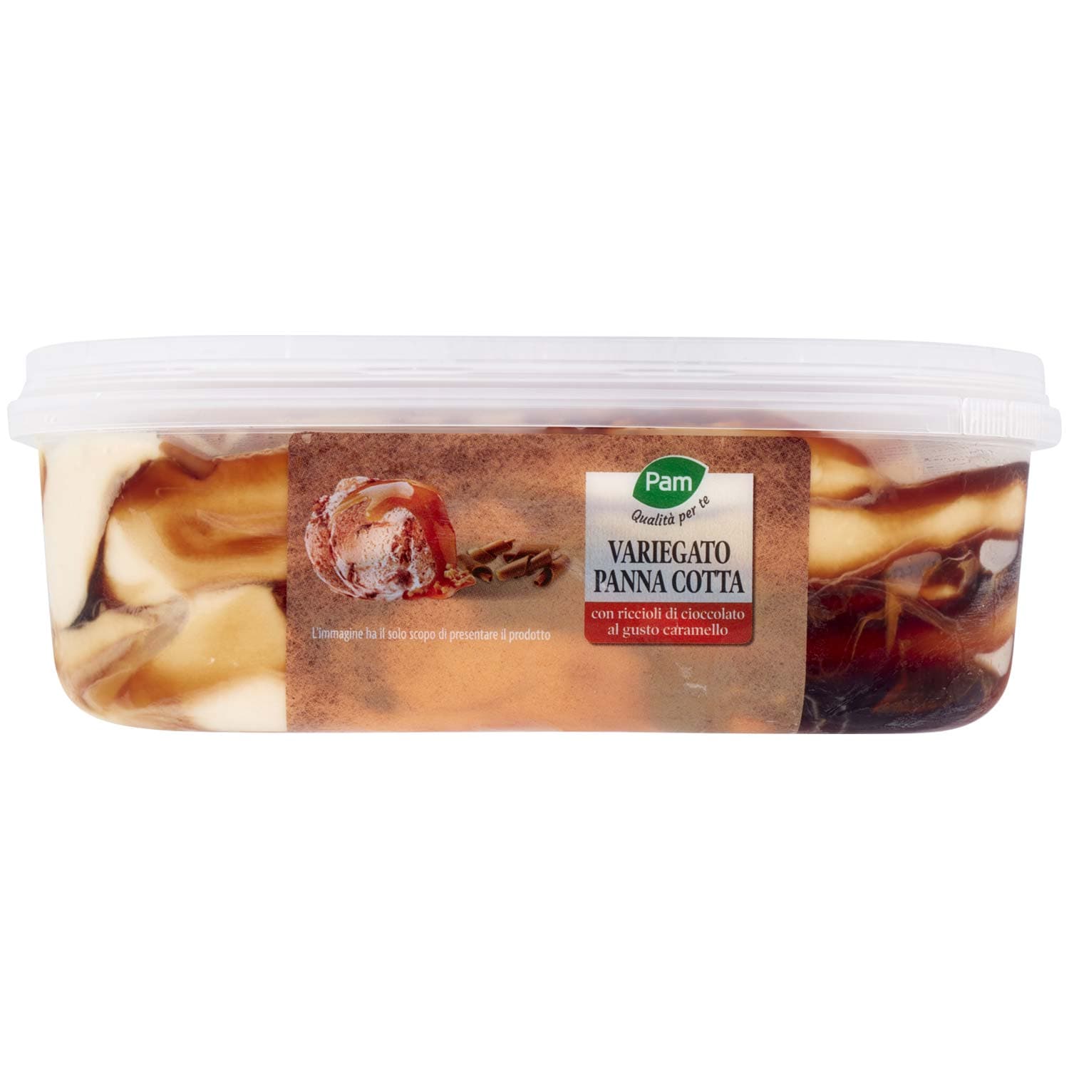 PAM Qualità per te Variegato Panna Cotta con riccioli di cioccolato al gusto caramello 500 g – immagine 8