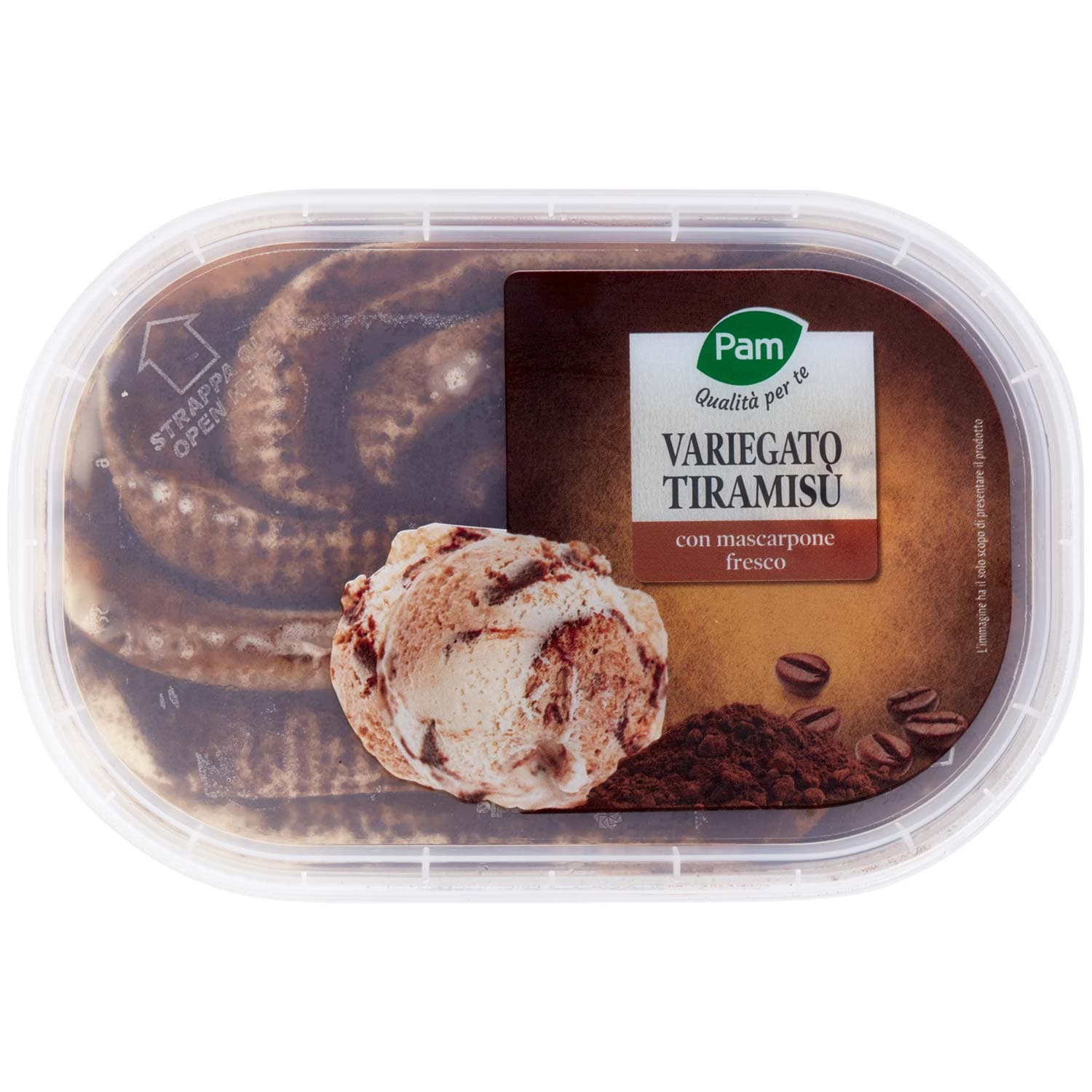 PAM Qualità per te Variegato Tiramisù con mascarpone fresco 500 g – immagine 3
