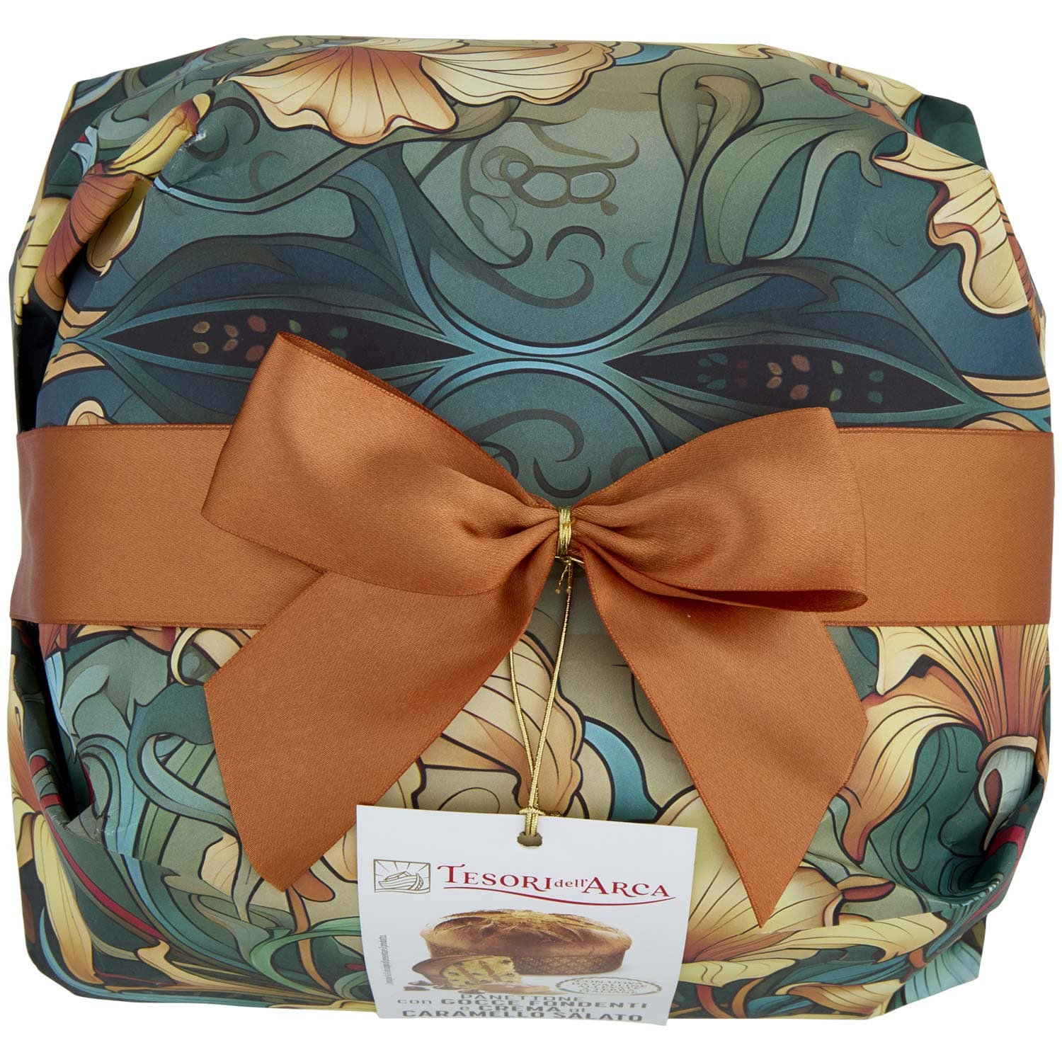 TESORI DELL'ARCA Panettone con Gocce Fondenti e Crema al Caramello Salato 1000 g – immagine 7