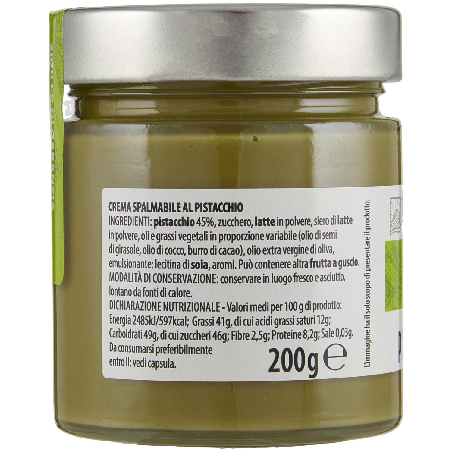 TESORI DELL'ARCA Crema Spalmabile al Pistacchio 200 g – immagine 4
