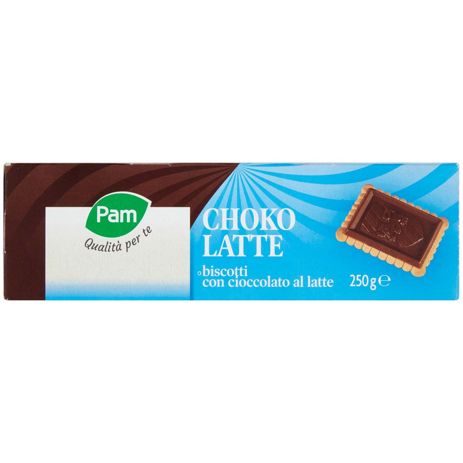 PAM Qualità per te Choko Latte biscotti con cioccolato al latte 250g (25g x 10) – immagine 8