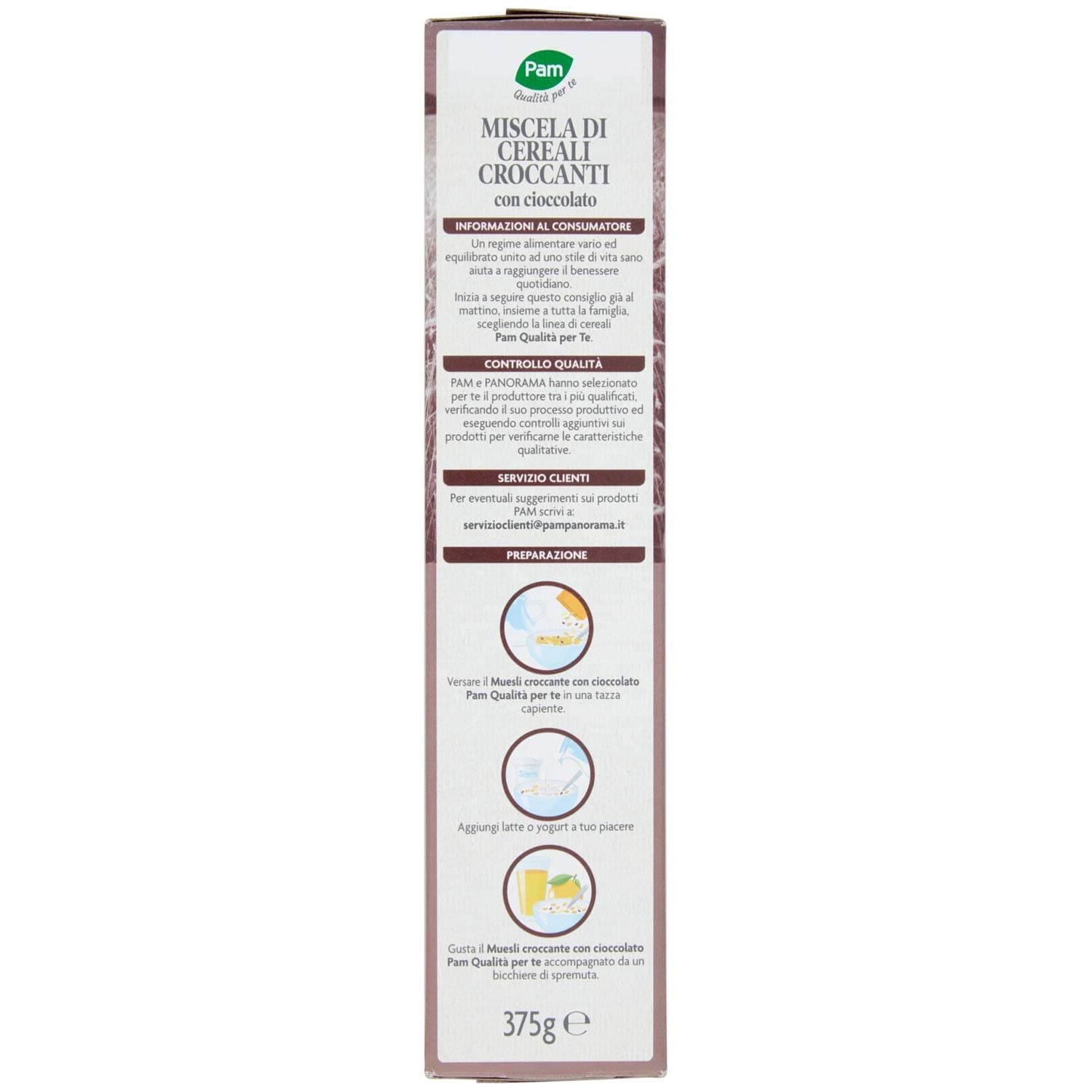 PAM Qualità per te Muesli Cioccolato granola croccante 375 g – immagine 4