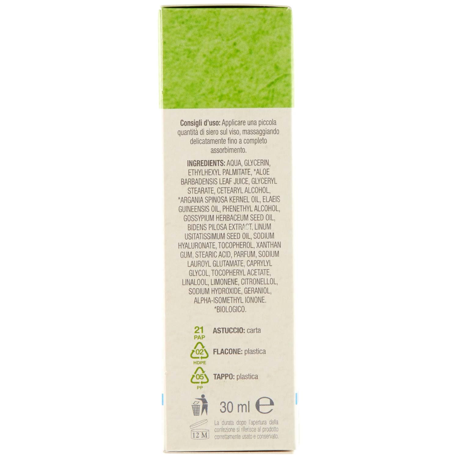 ARKALIA BIO Siero Viso con succo di Aloe e Argan 30 ml – immagine 4