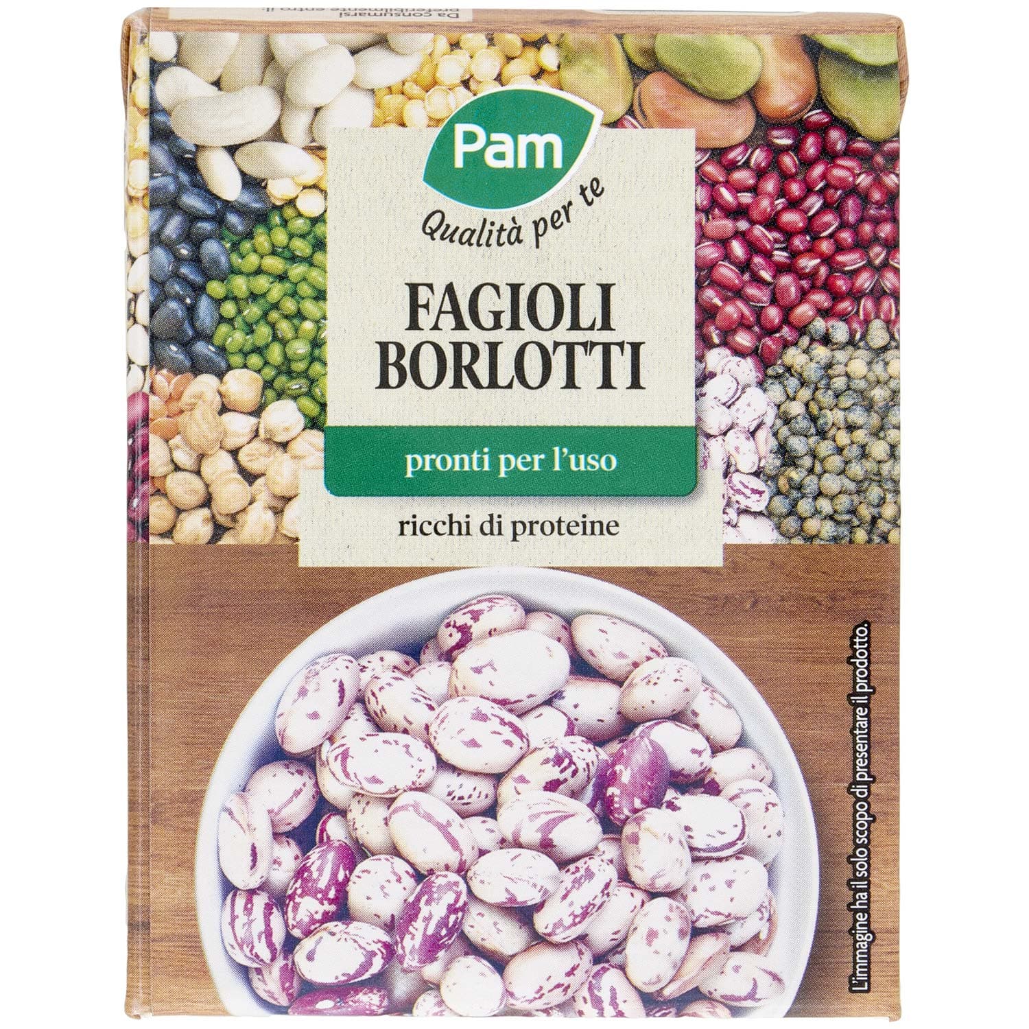 PAM Qualità per te Fagioli Borlotti 380 g – immagine 3