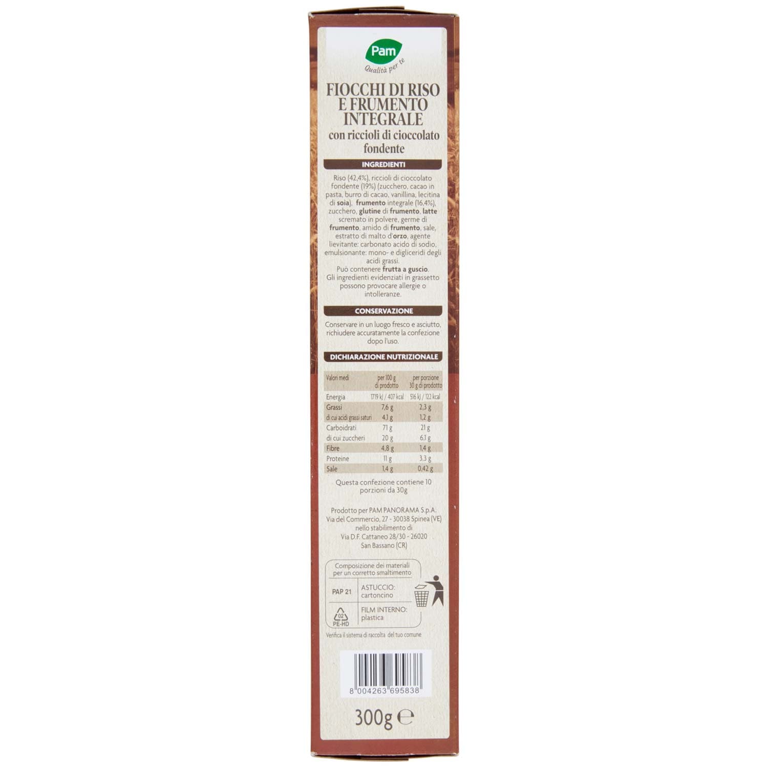 PAM Qualità per te Cioccolato Special Flakes con riso e frumento integrale 300 g – immagine 6