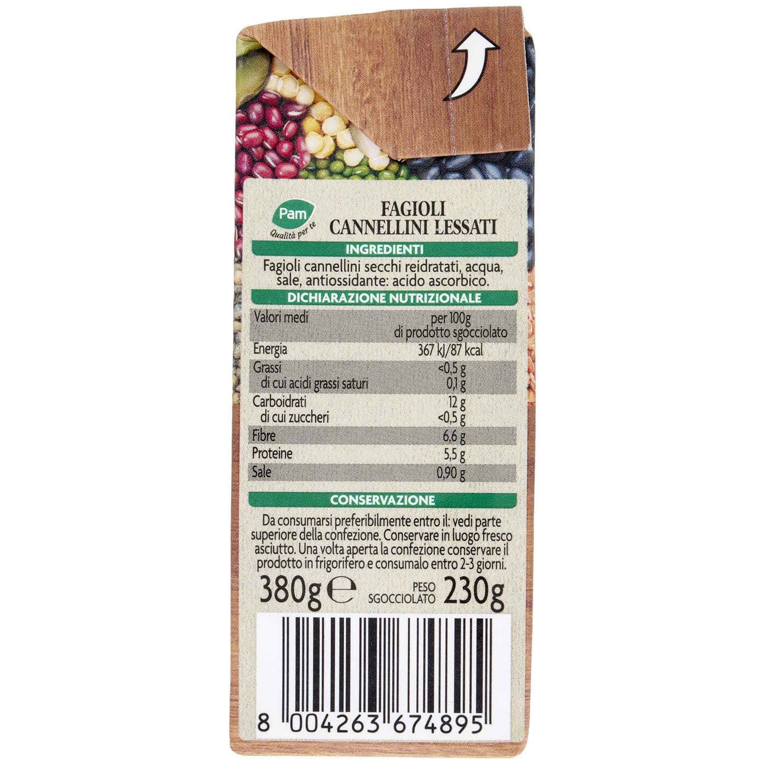 PAM Qualità per te Fagioli Cannellini 380 g – immagine 6