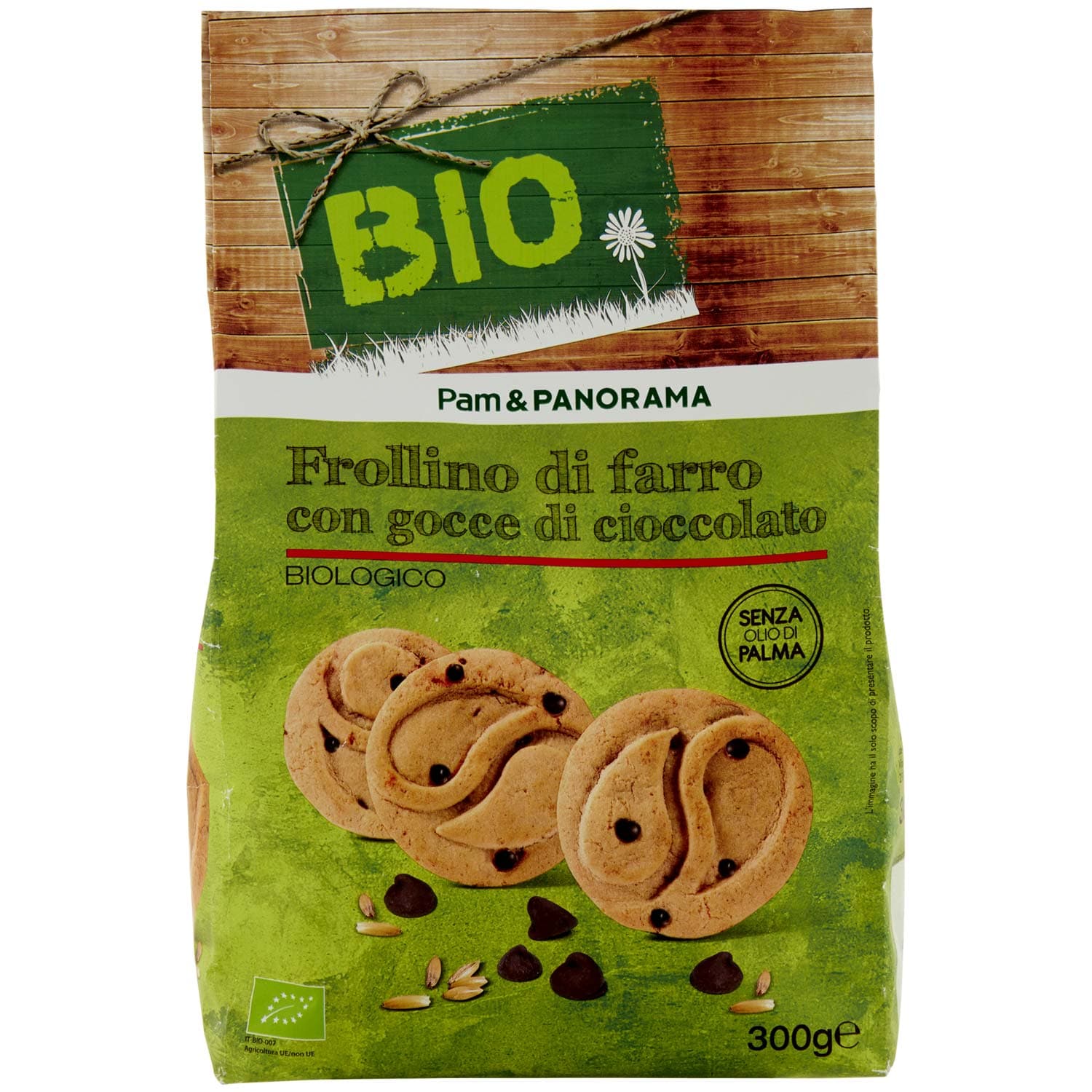 BIO Frollino di farro con gocce di cioccolato Biologico 300 g – immagine 3