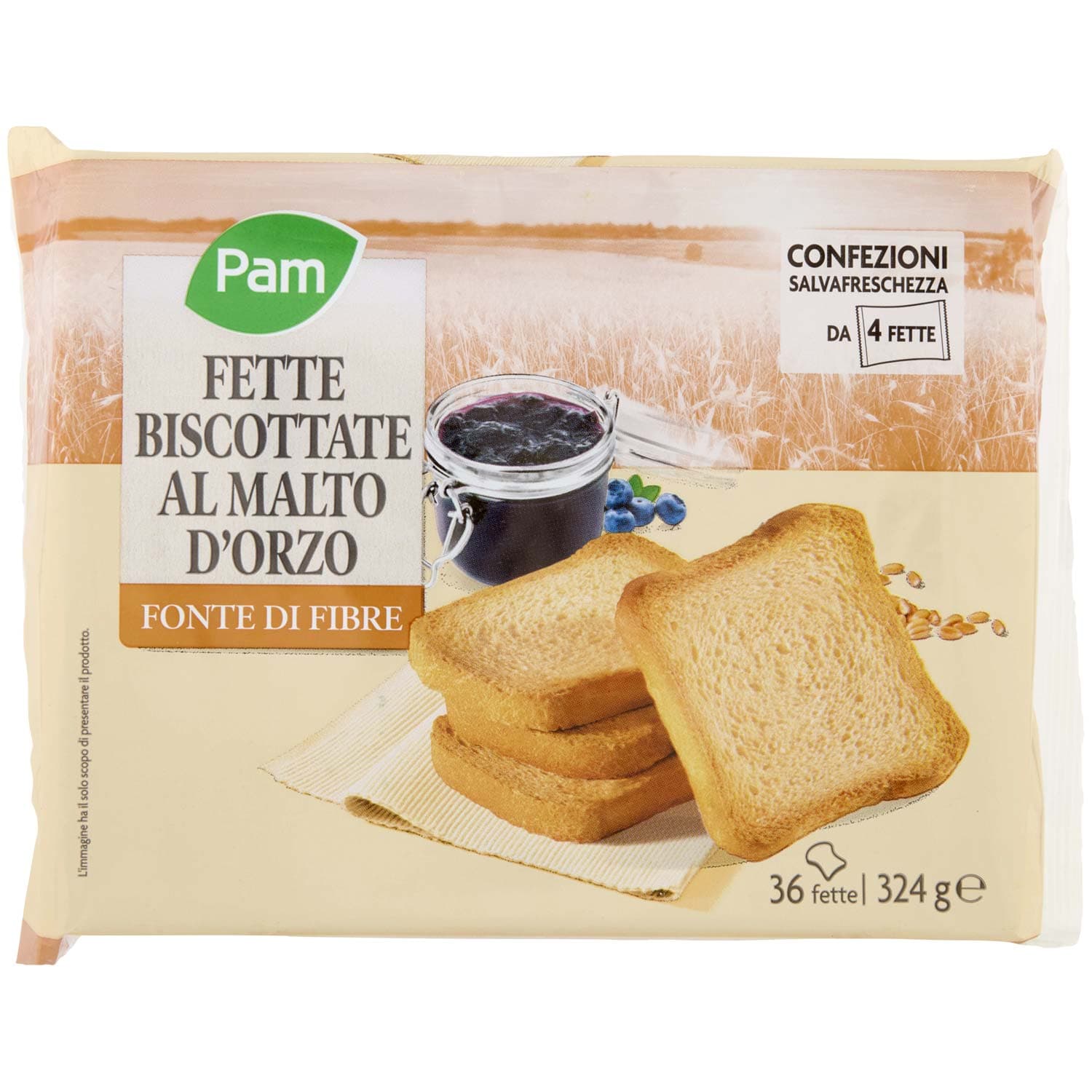 PAM Fette Biscottate al Malto d'Orzo 324 g – immagine 3