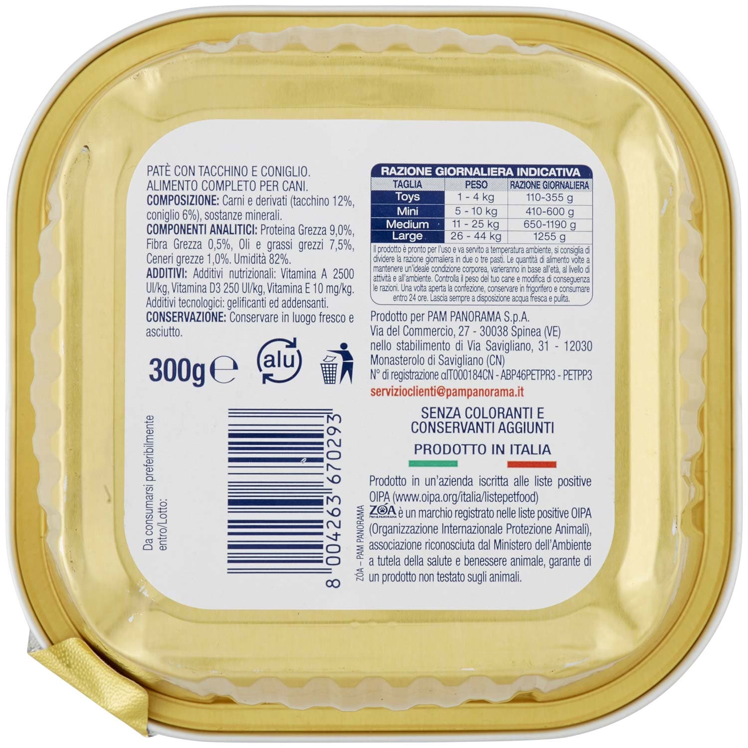 ZOA Adult Patè con Tacchino e Coniglio 300 g – immagine 5