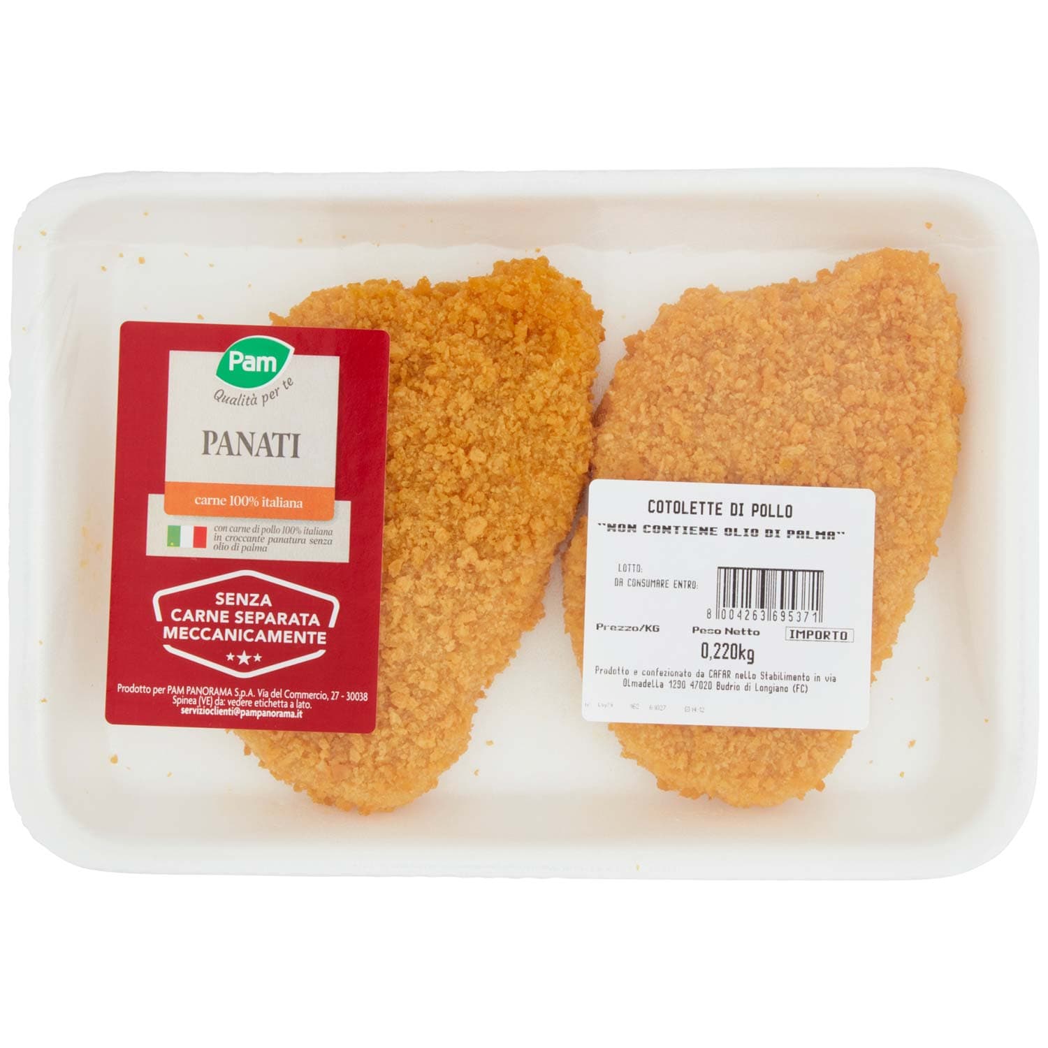 PAM Qualità per te Panati Cotolette di Pollo 0,220 kg – immagine 3