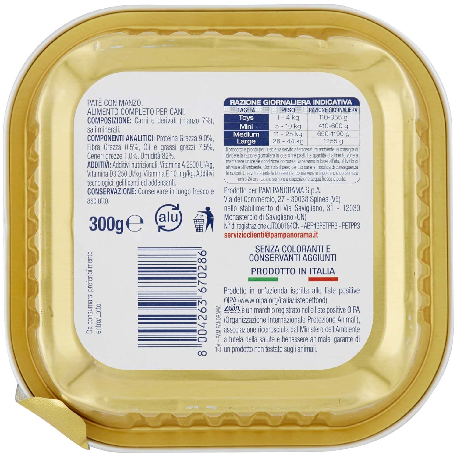 ZOA Adult Patè con Manzo 300 g – immagine 5