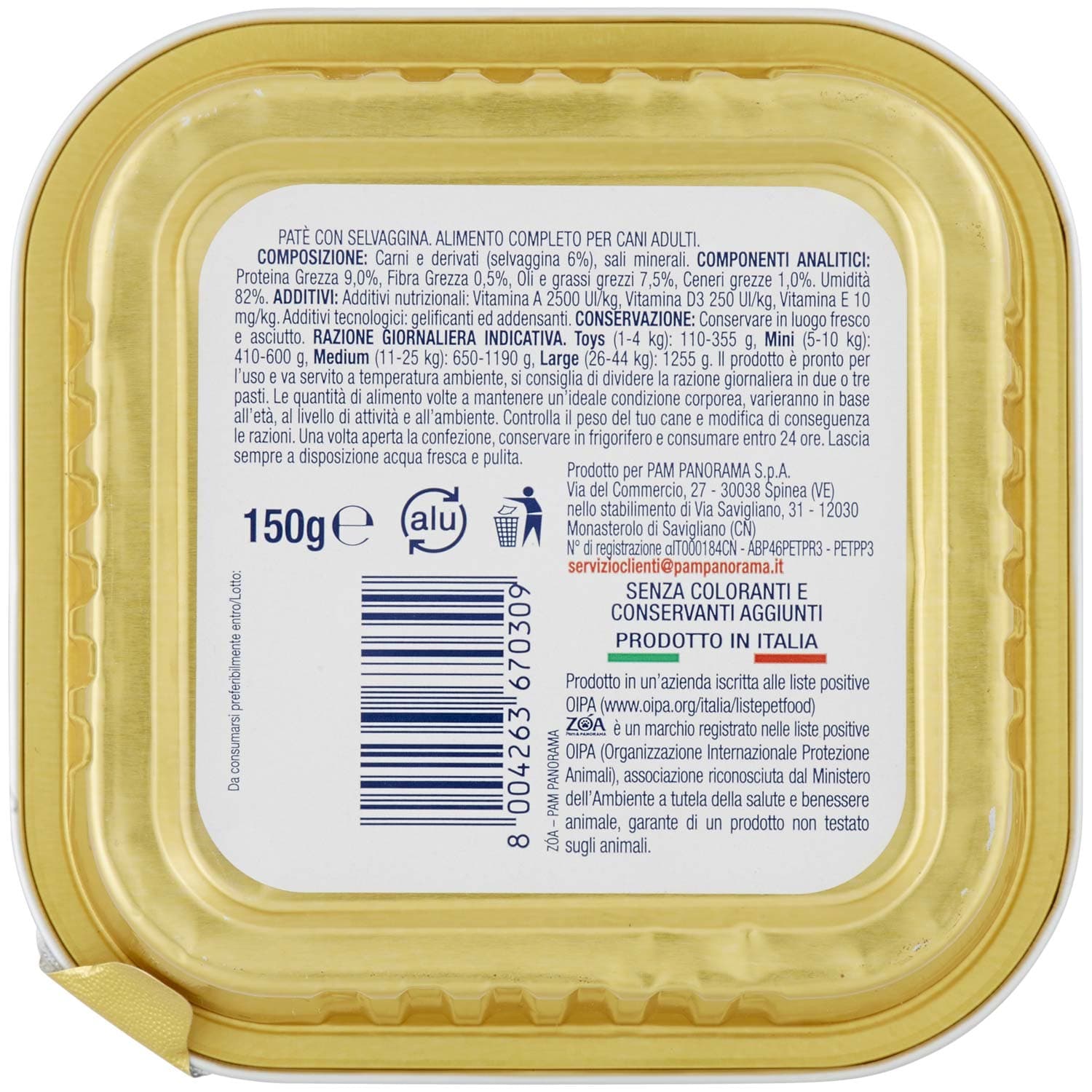 ZOA Adult Patè con Selvaggina 150 g – immagine 5