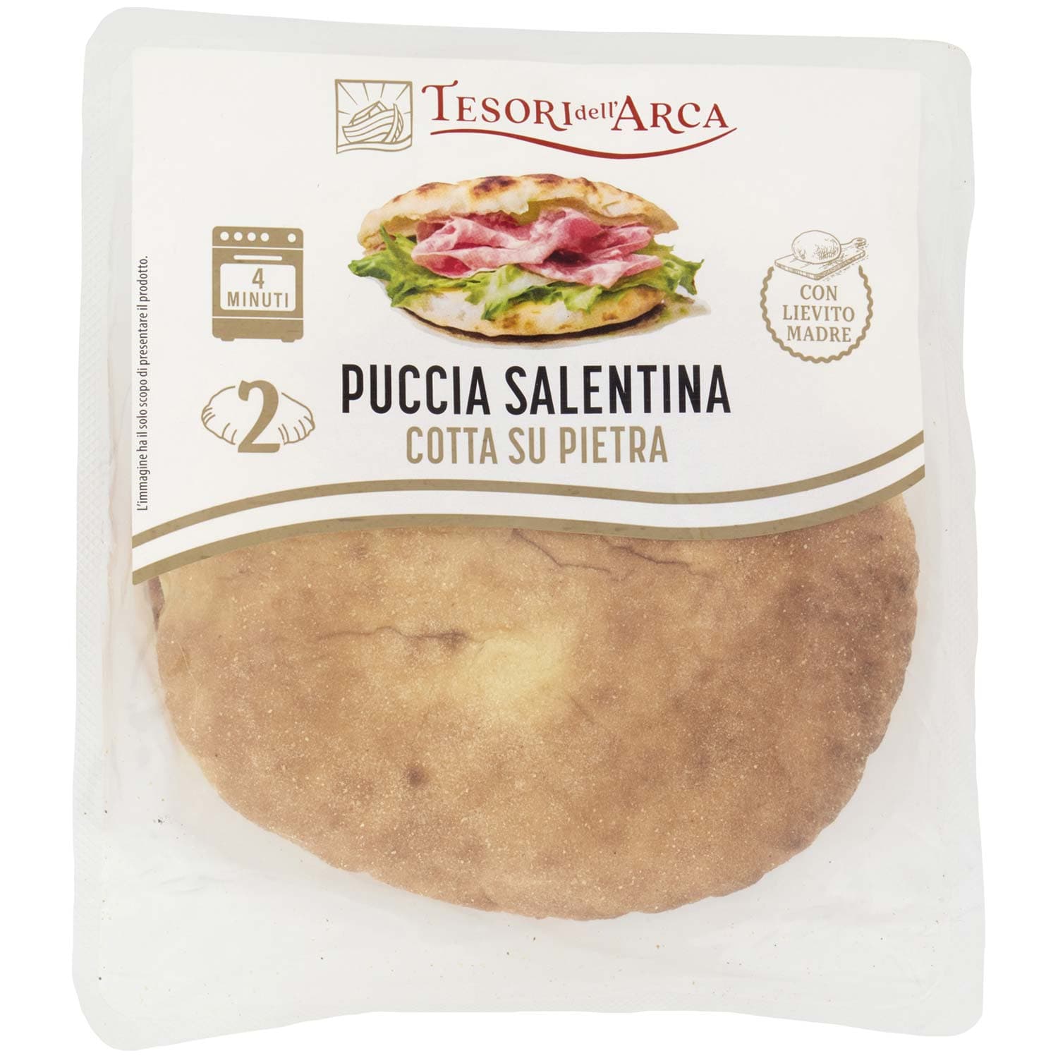 TESORI DELL'ARCA Puccia Salentina 2 x 115 g – immagine 3