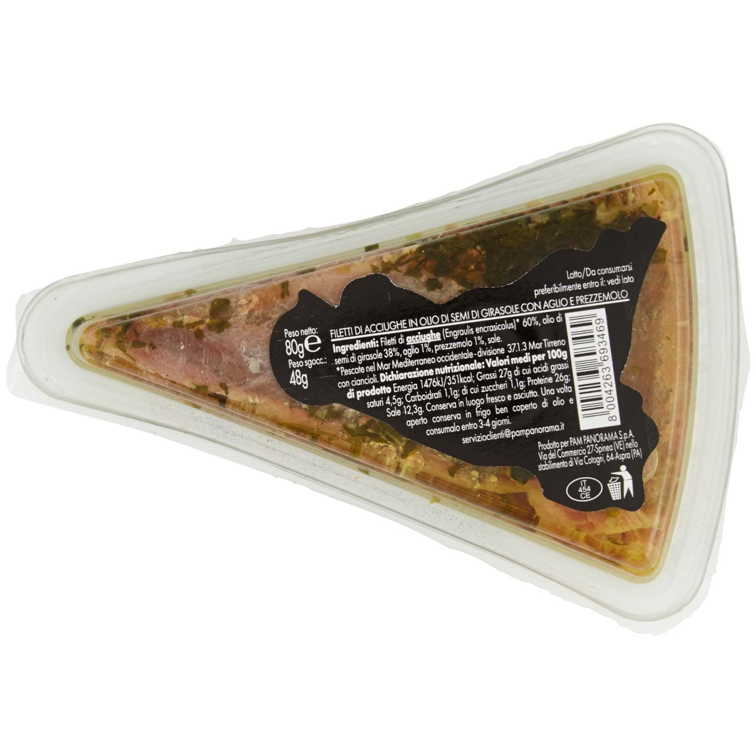 I TESORI Filetti di Acciughe in Olio di Semi di Girasole con Aglio e Prezzemolo 80 g – immagine 5