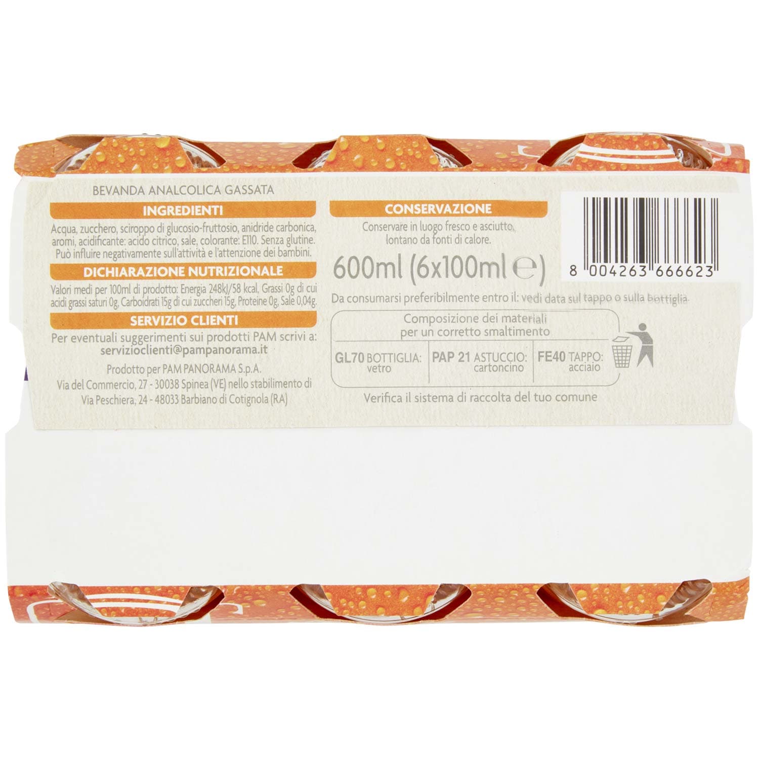 PAM PANORAMA Ginger 600 ml (100ml x 6) – immagine 8