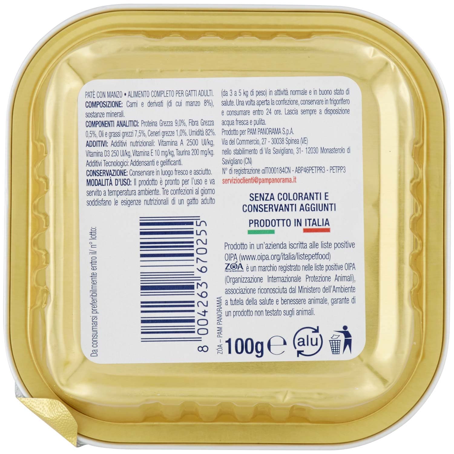 ZOA Adult Patè con Manzo 100 g – immagine 5