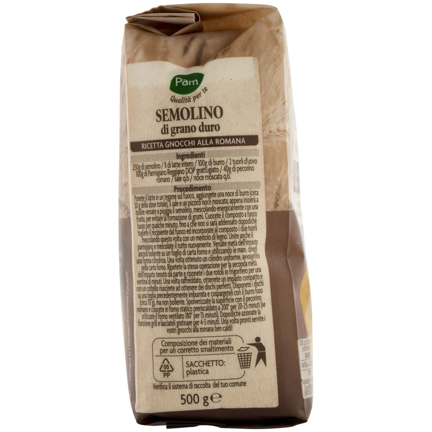 PAM PANORAMA Semolino di grano duro 500 g – immagine 4
