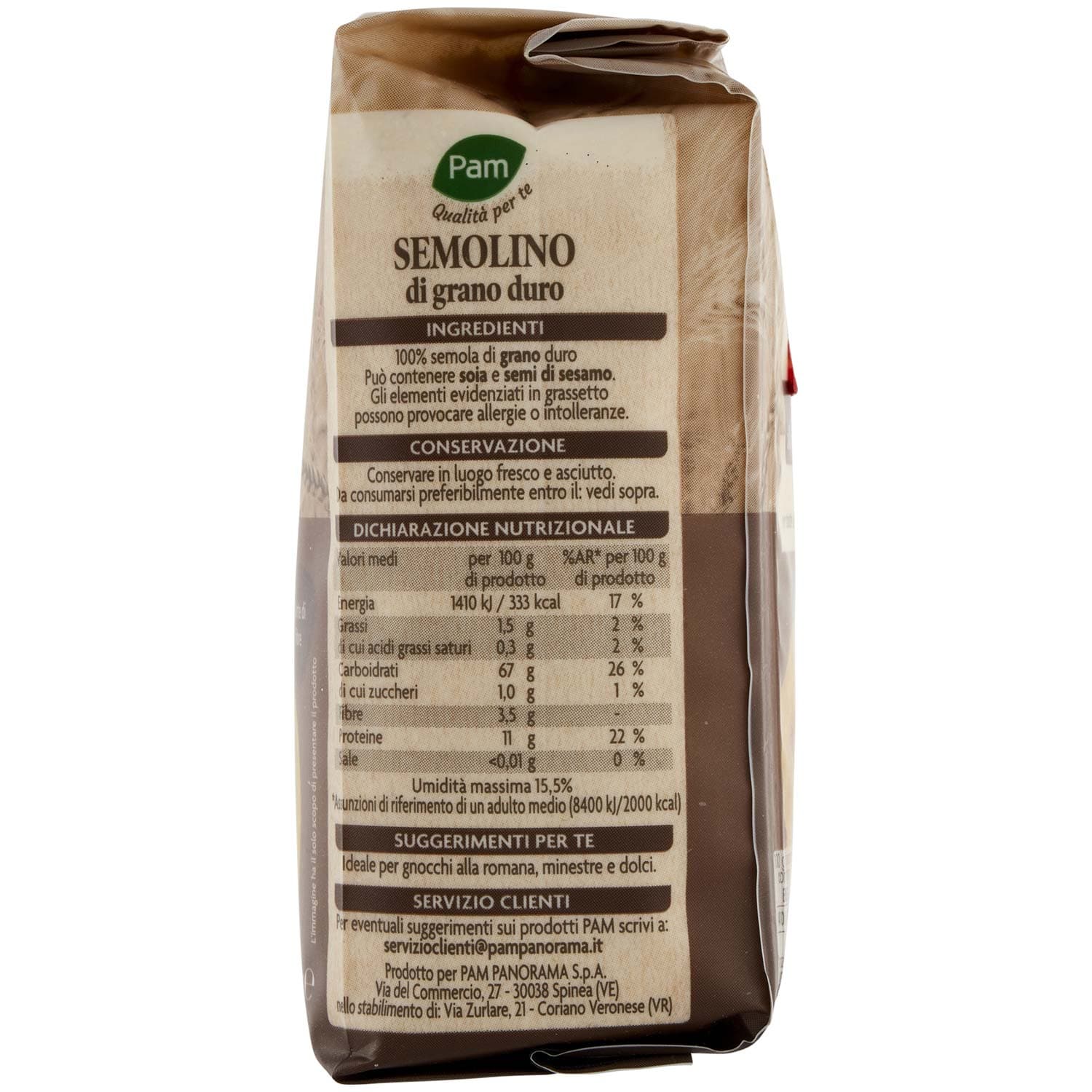 PAM PANORAMA Semolino di grano duro 500 g – immagine 6