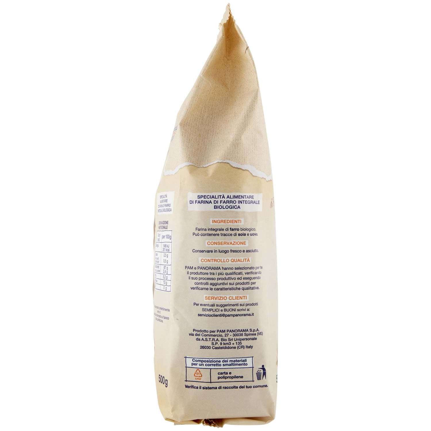 SEMPLICI E BUONI Fonte di Fibre Farfalle di Farro Integrale BIO 500 g – immagine 4