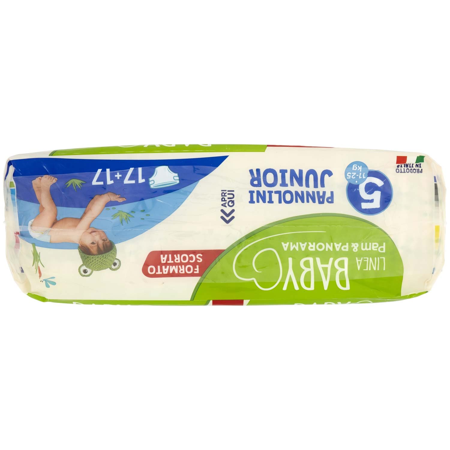PAM PANORAMA Linea Baby Pannolini Junior Taglia 5 11-25kg 17+17 pz – immagine 7