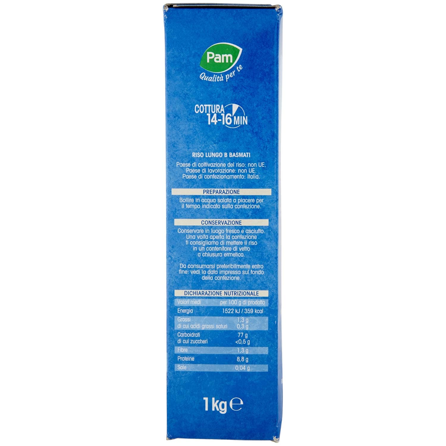 PAM Qualità per te Riso Basmati 1 kg – immagine 6
