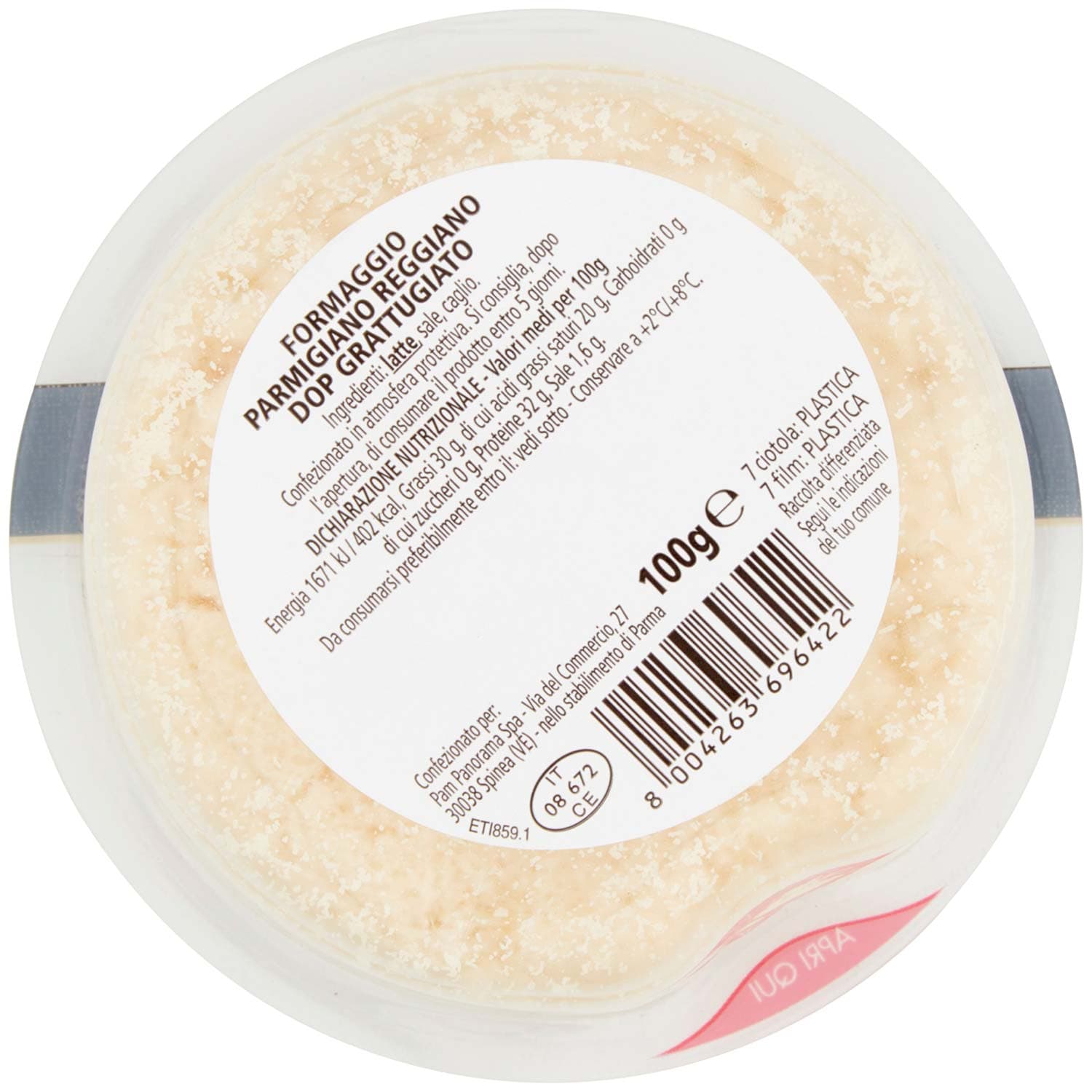 I TESORI Parmigiano Reggiano Grattugiato Stagionato Oltre 24 Mesi 100 g – immagine 5