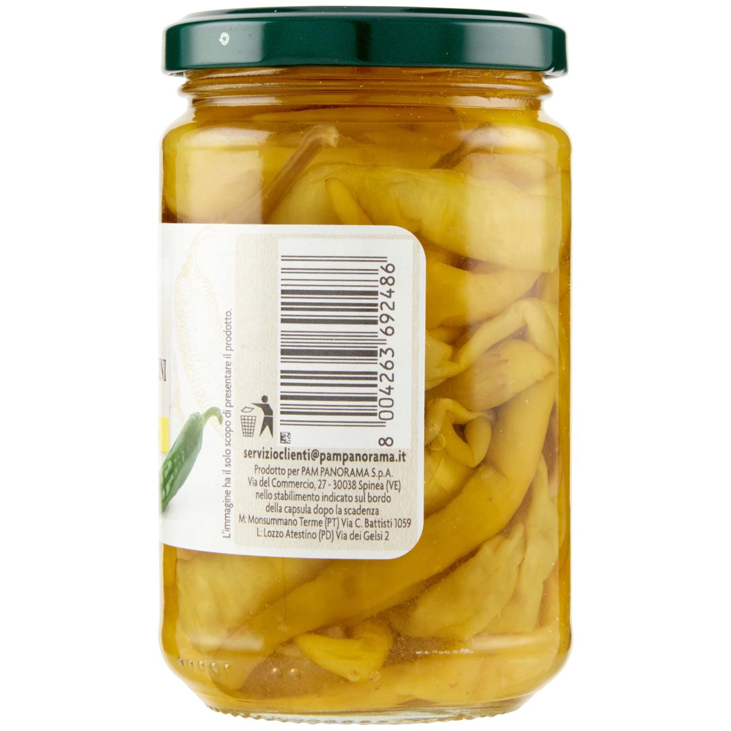 PAM Qualità per te Peperoncini verdi in aceto di vino 250 g – immagine 6