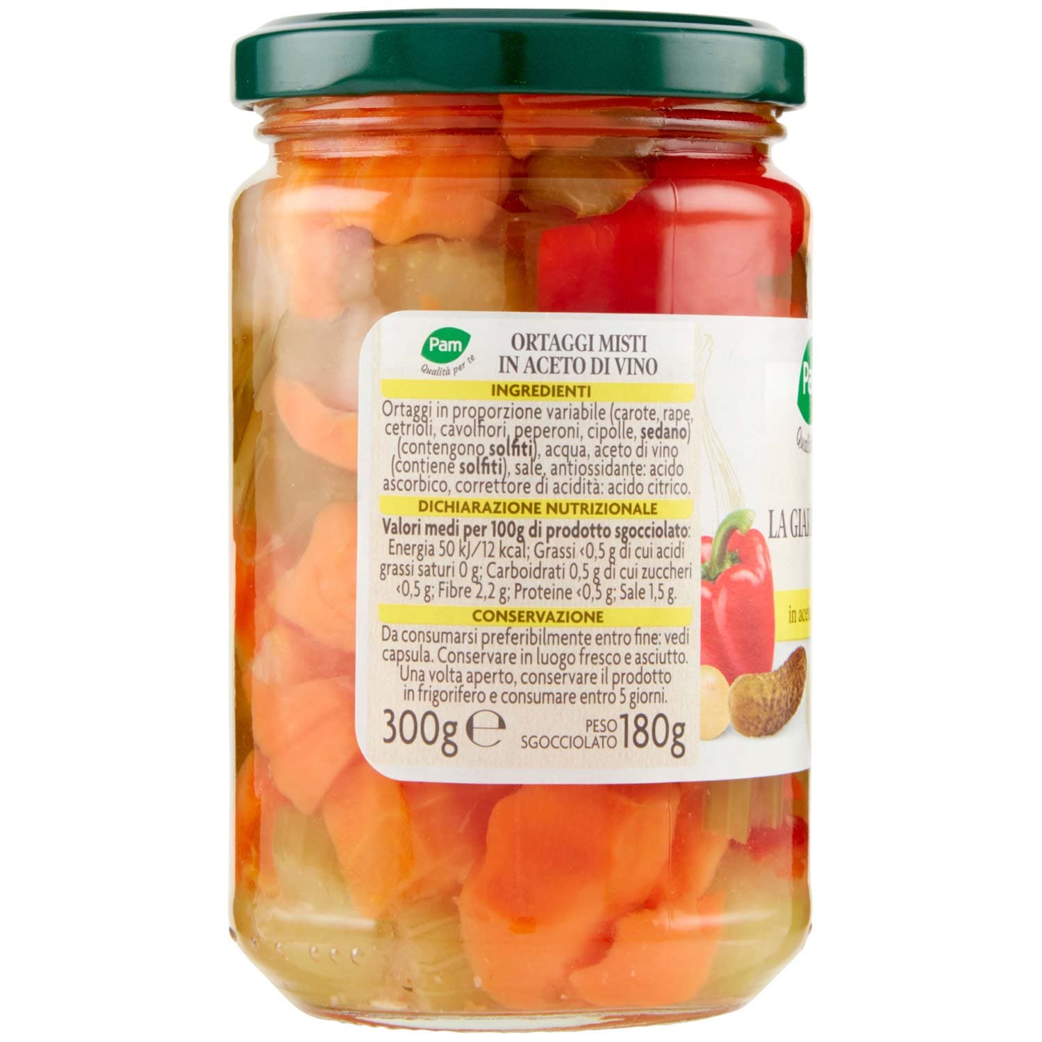 PAM Qualità per te Giardiniera in aceto di vino 300 g – immagine 4