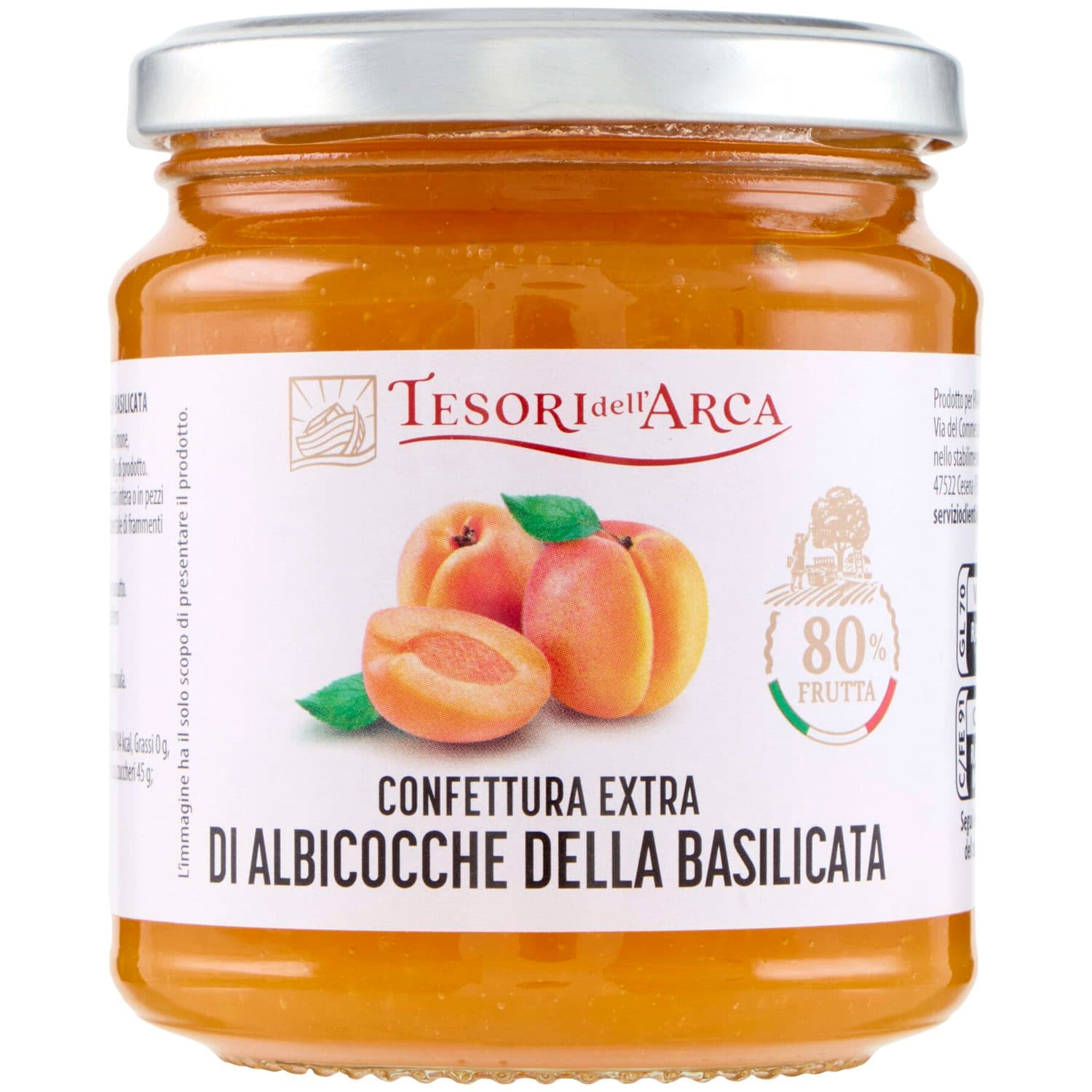 TESORI DELL'ARCA Confettura Extra di Albicocche della Basilicata 340 g – immagine 3