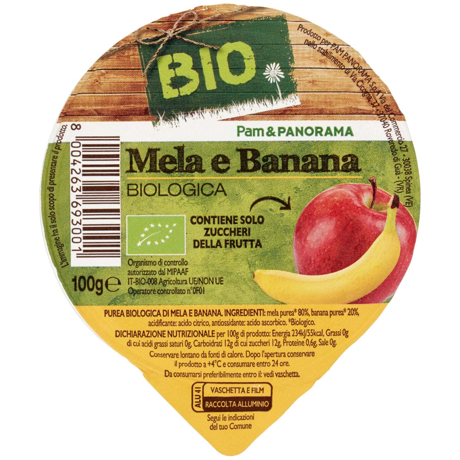 BIO Mela e Banana Biologica 100 g – immagine 3