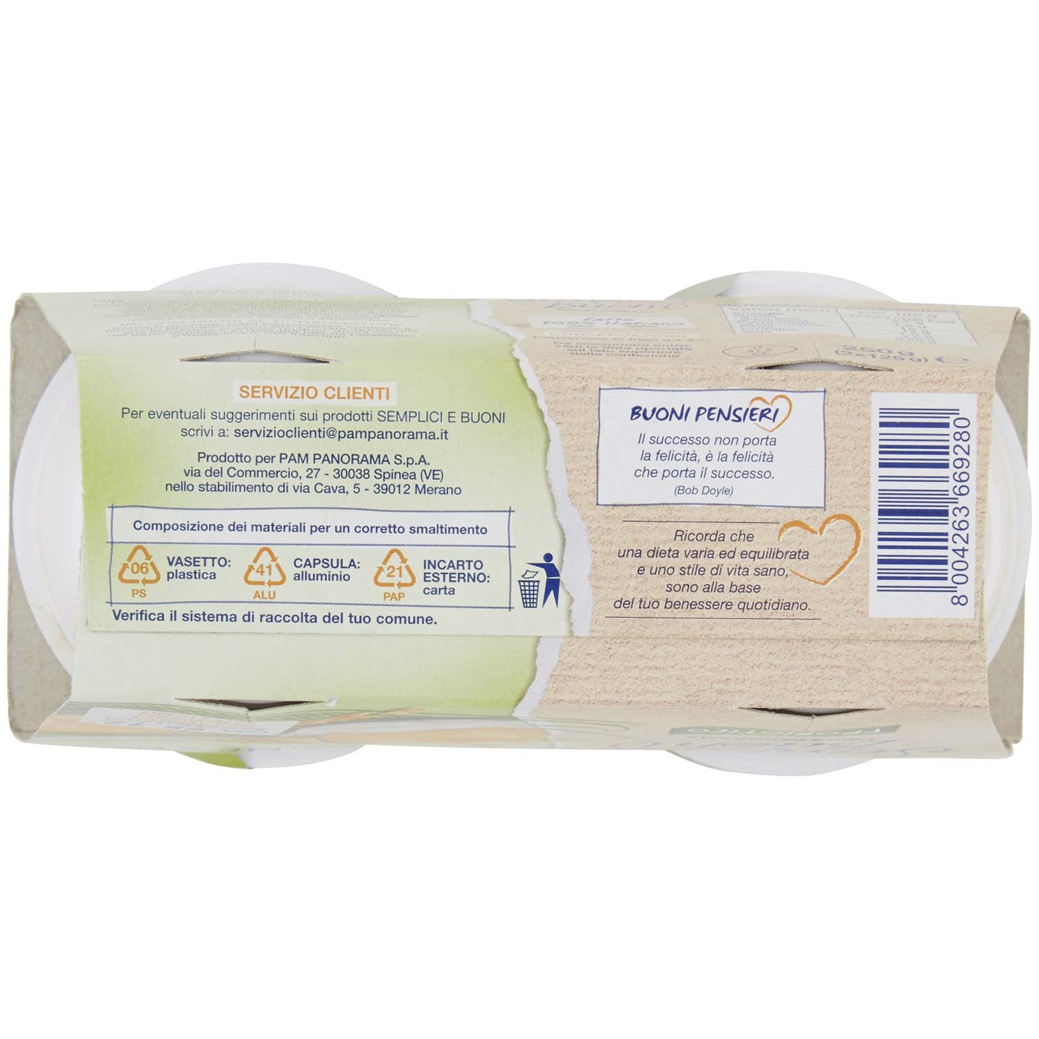 SEMPLICI E BUONI Probiotico con Prugne e Fibre 250 g (125 g x 2) – immagine 8