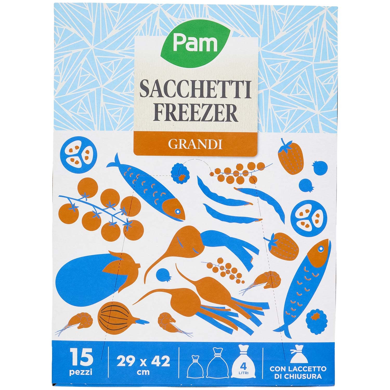 PAM PANORAMA Sacchetti Freezer 29x42 cm 15 pz – immagine 3