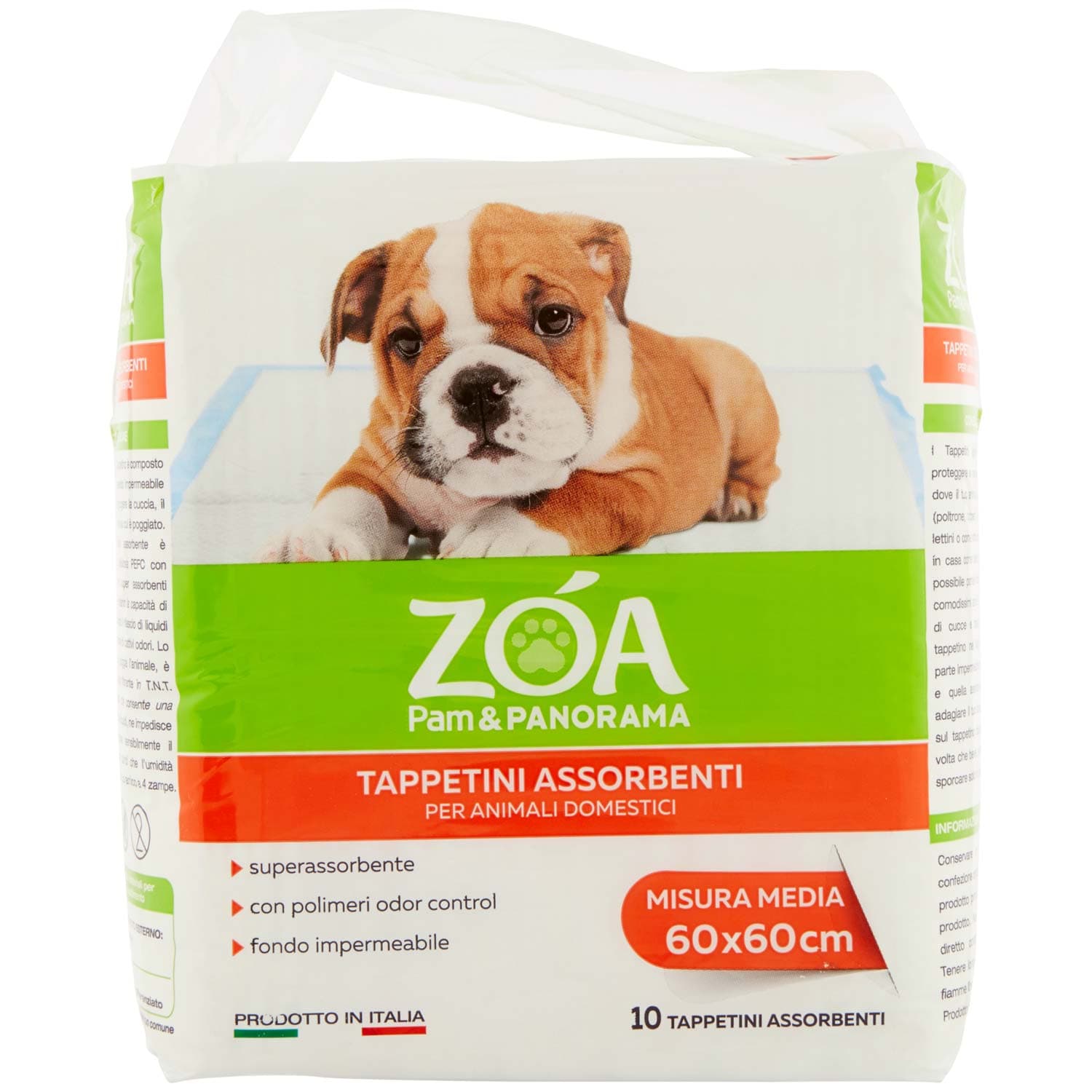 ZOA Tappetini Assorbenti per Animali Domestici Misura Media 60x60cm 10 pz – immagine 3