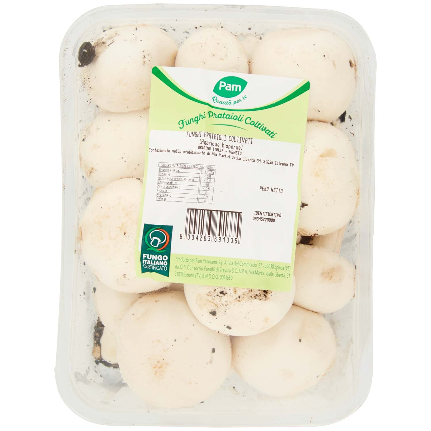 PAM Qualità per te Funghi Prataioli Coltivati 0,500 kg – immagine 3