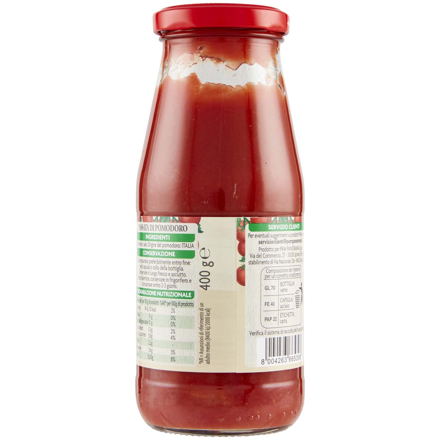 PAM PANORAMA Passata di Pomodoro 400 g – immagine 5