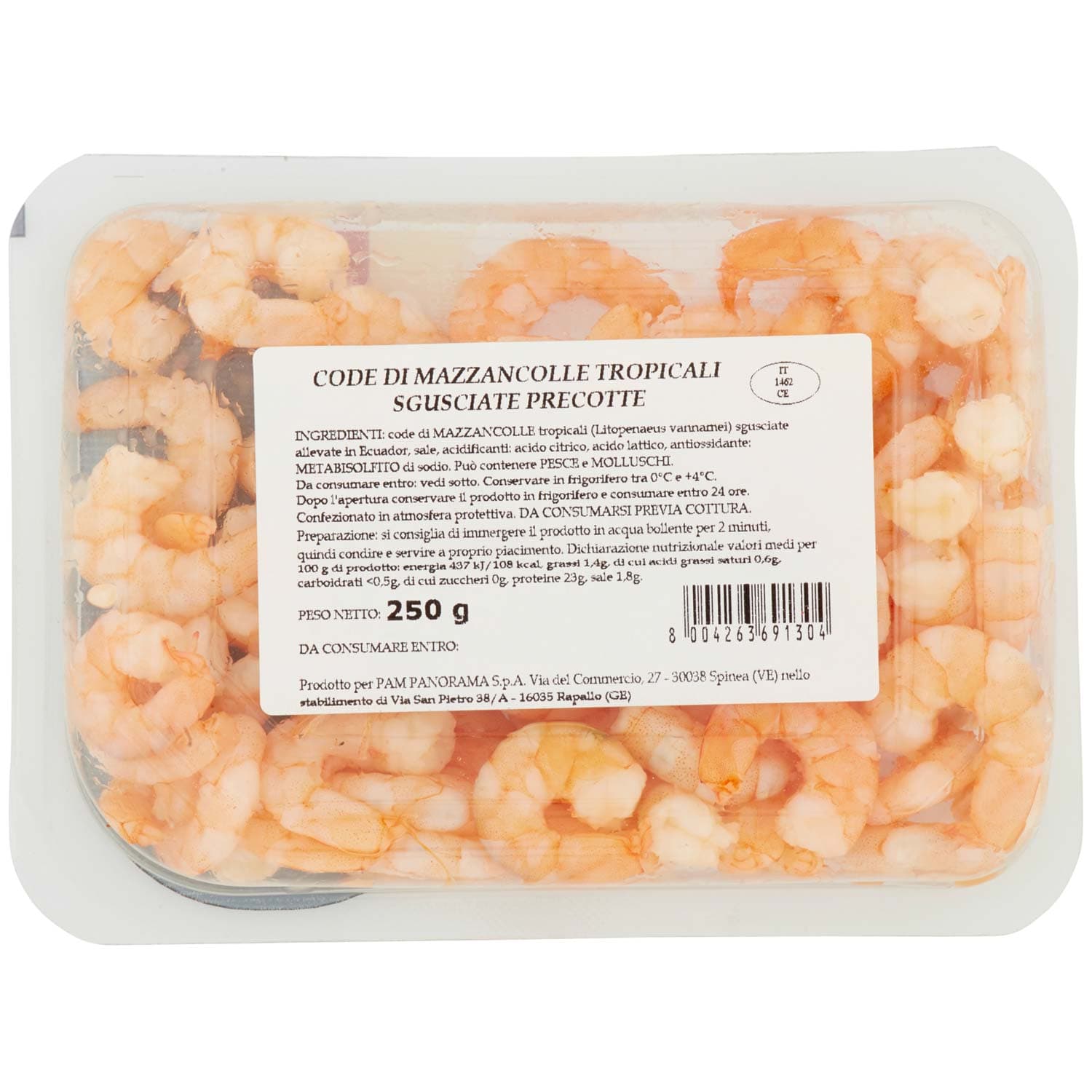 FRESCHE BONTÁ Code di Mazzancolle Tropicali Sgusciate Precotte 250 g – immagine 5