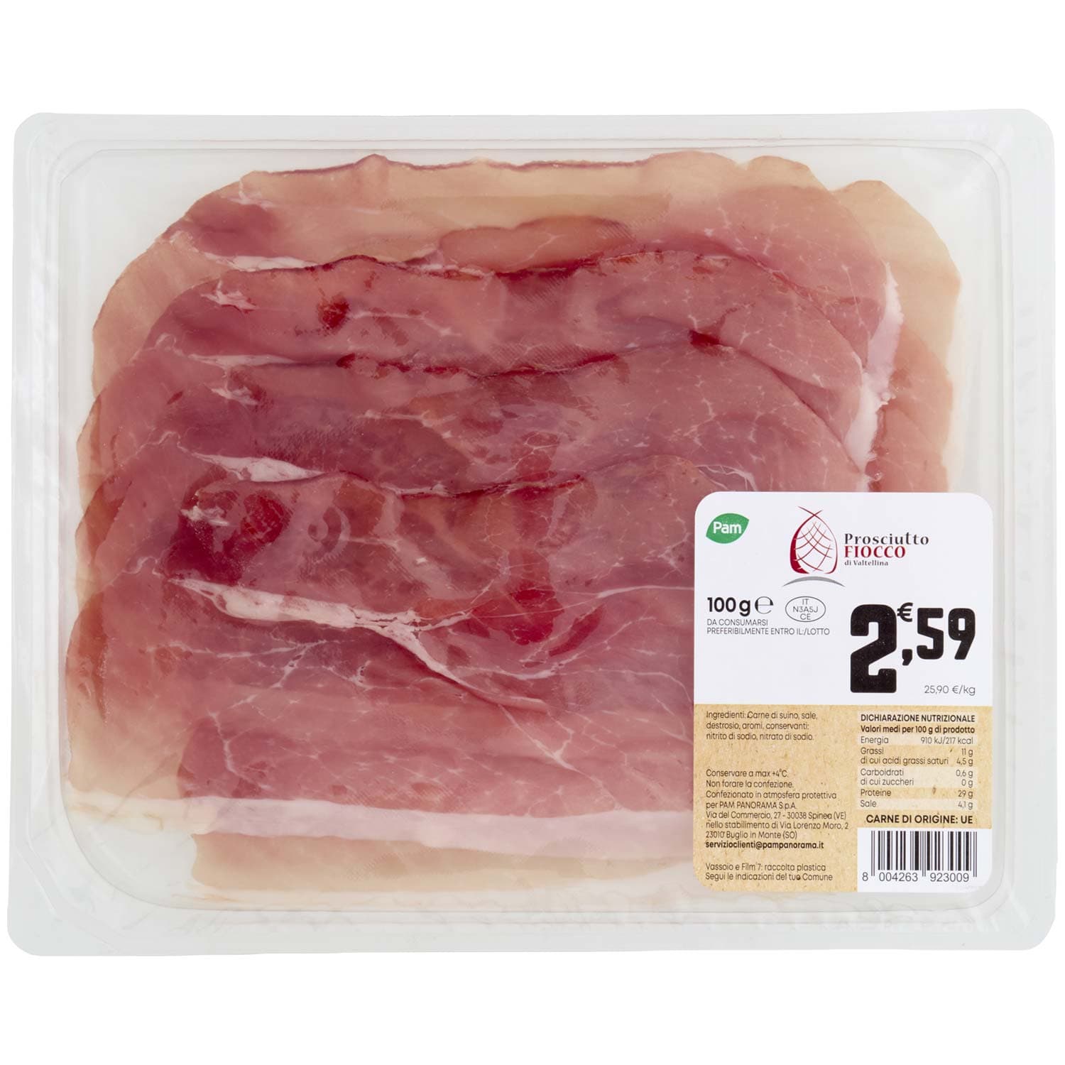 PAM Prosciutto Fiocco di Valtellina 100 g – immagine 3